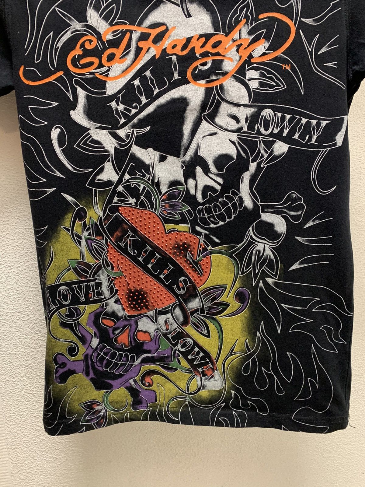 Ed Hardy Ed Hardy black t-shirt fullprint S sz Size US S / EU 44-46 / 1 - 3 Thumbnail