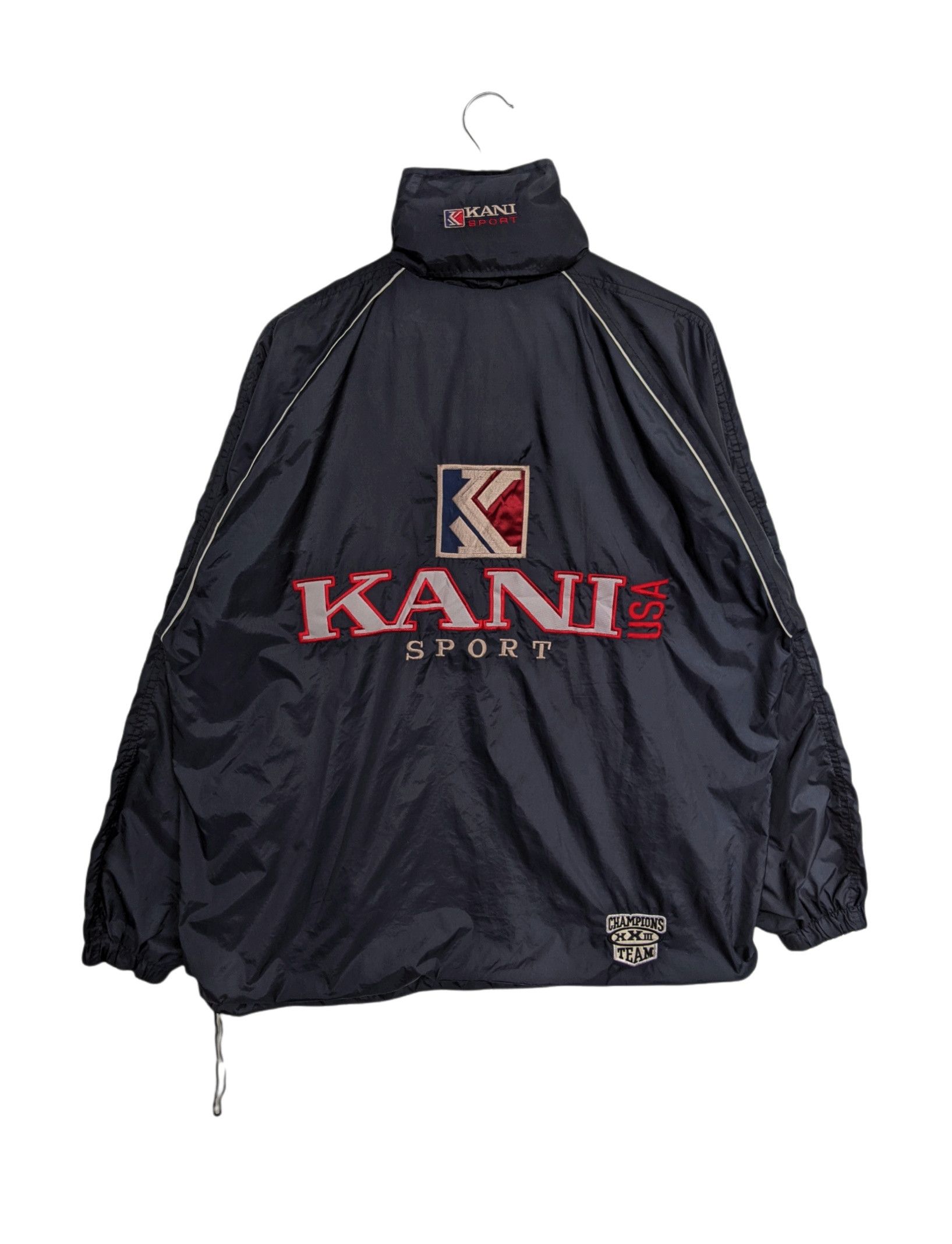 Karl Kani Vintage 90s Kani Jeans Windbreaker Jacket Size US L / EU 52-54 / 3 - 2 Thumbnail