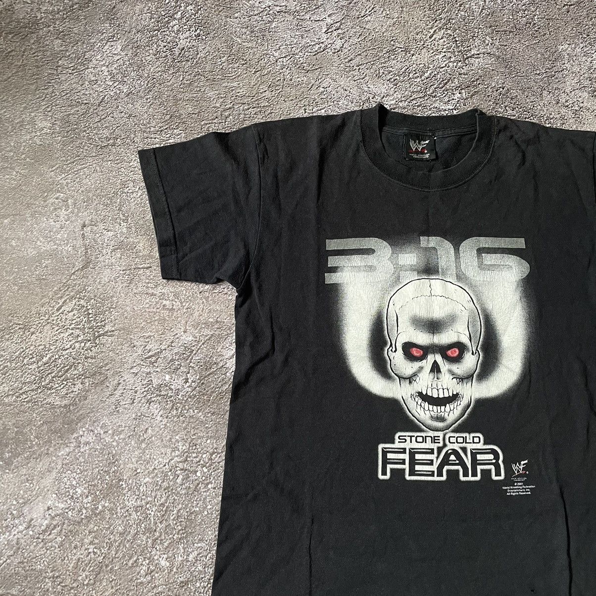 Vintage Vintage Y2K Sun Faded Graphic Tee Skeleton Face Grunge S Size US S / EU 44-46 / 1 - 4 Thumbnail