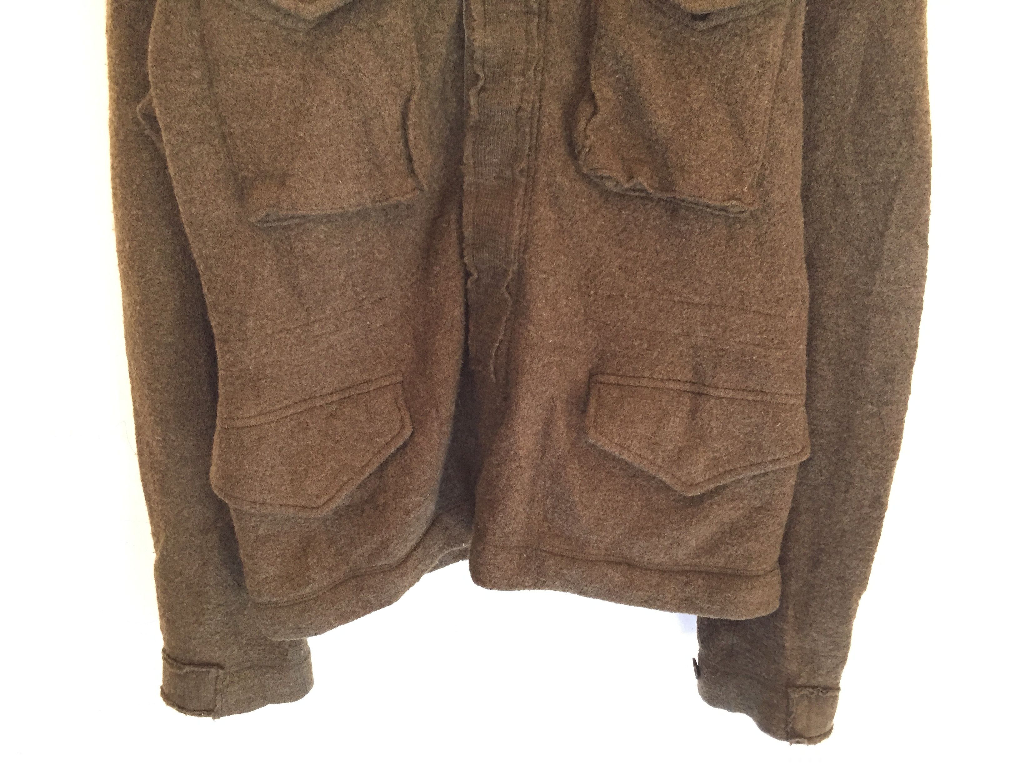CABANE de ZUCCa M65 olive wool blend multibutton hoodie jacket Size US M / EU 48-50 / 2 - 4 Thumbnail