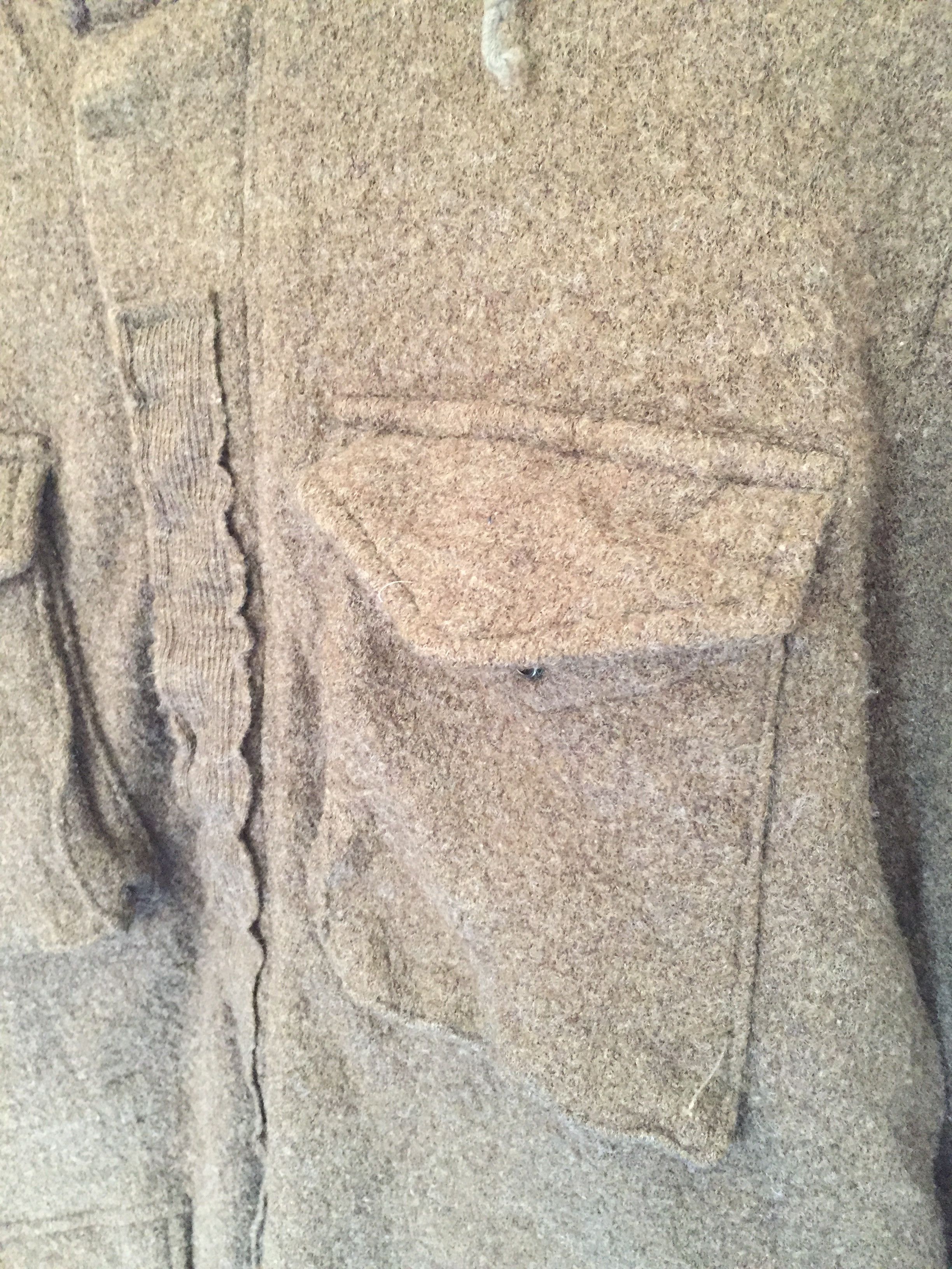 CABANE de ZUCCa M65 olive wool blend multibutton hoodie jacket Size US M / EU 48-50 / 2 - 5 Thumbnail