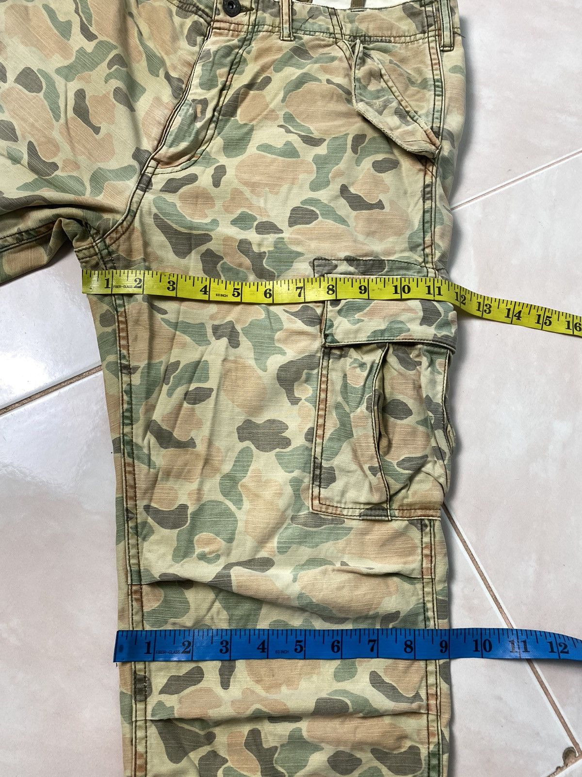 Japanese Brand × Vintage Vintage Camo Cargo Pant Tactical Pocket Size US 31 - 17 Thumbnail