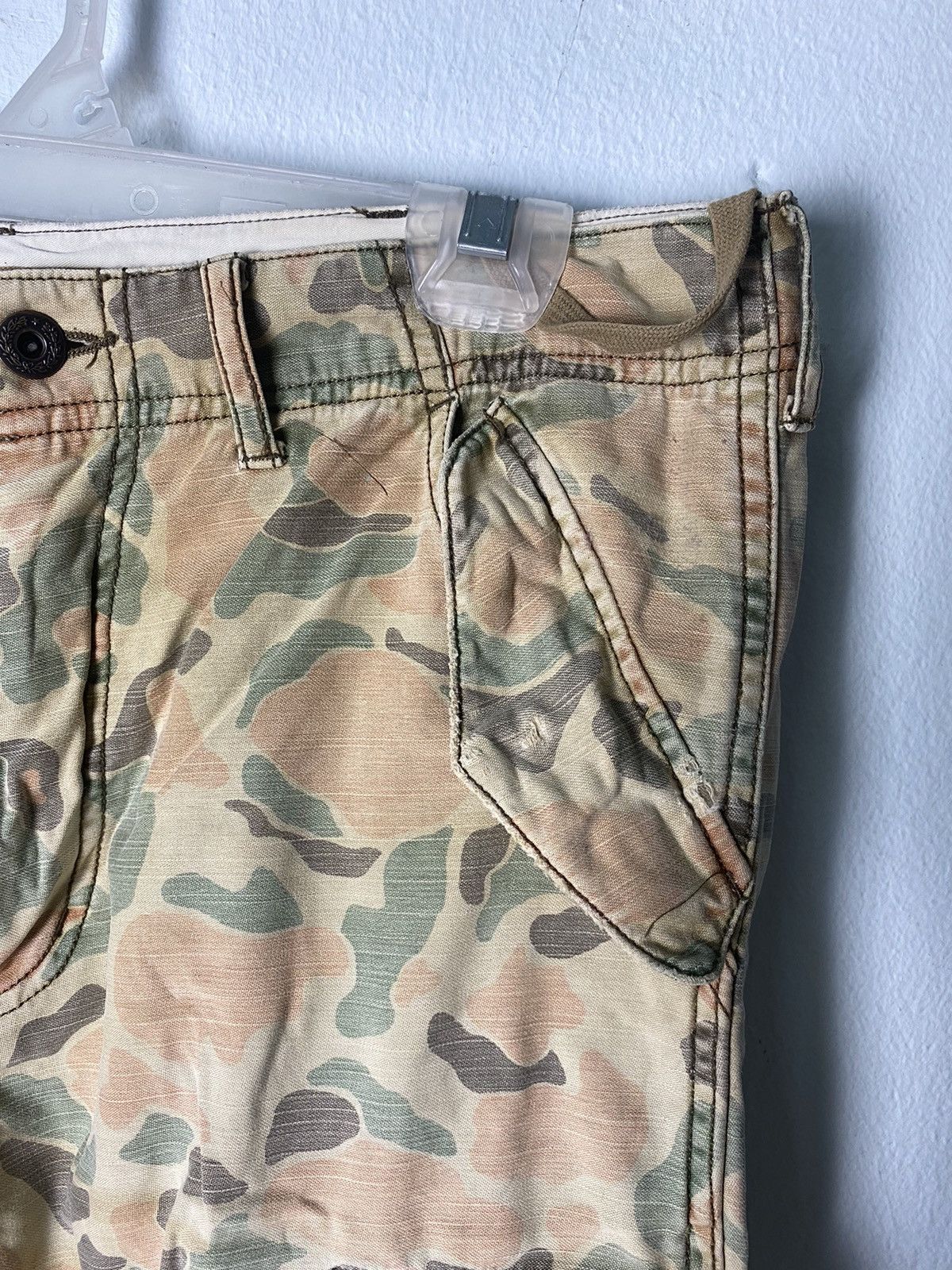 Japanese Brand × Vintage Vintage Camo Cargo Pant Tactical Pocket Size US 31 - 3 Thumbnail