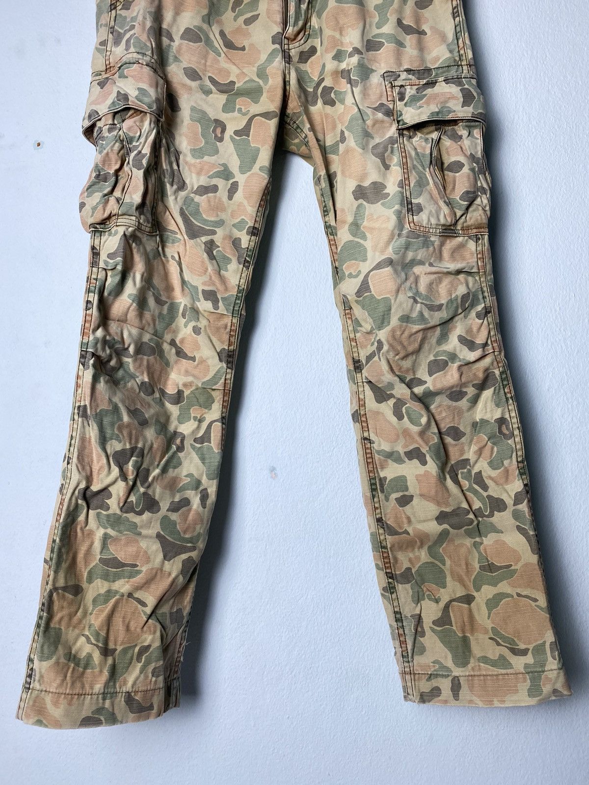 Japanese Brand × Vintage Vintage Camo Cargo Pant Tactical Pocket Size US 31 - 7 Thumbnail
