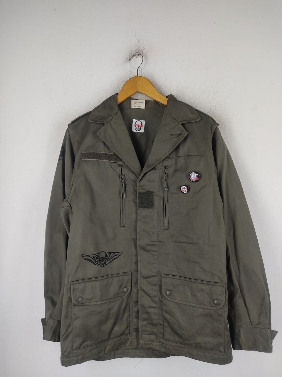Vintage Vintage RFFR Socovet Military Jacket Size US L / EU 52-54 / 3 - 1 Thumbnail