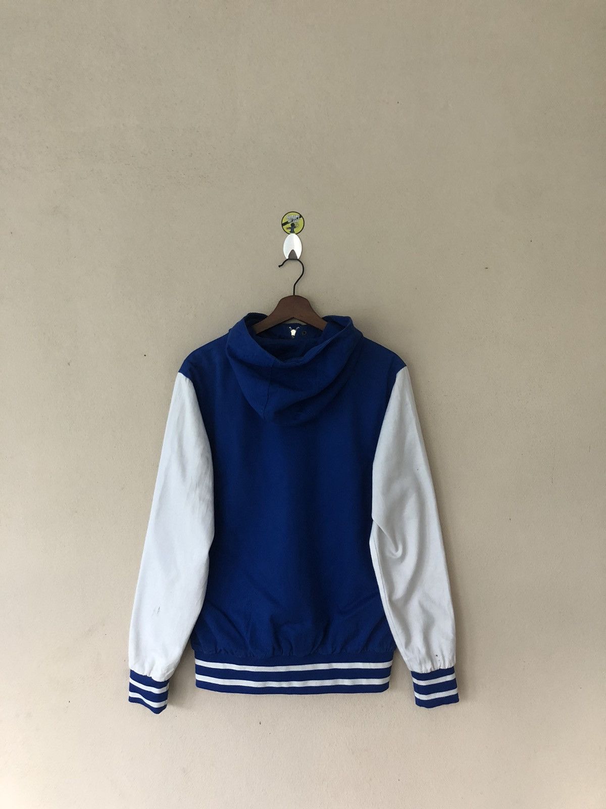 Japanese Brand MINO WASH OLD STADIUM JUMPER STYLE JACKET HOODED Size US L / EU 52-54 / 3 - 4 Thumbnail