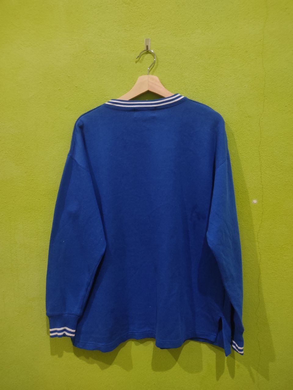 Japanese Brand × Vintage Vintage Alien Visitor Blue Sweatshirt Size US L / EU 52-54 / 3 - 4 Thumbnail