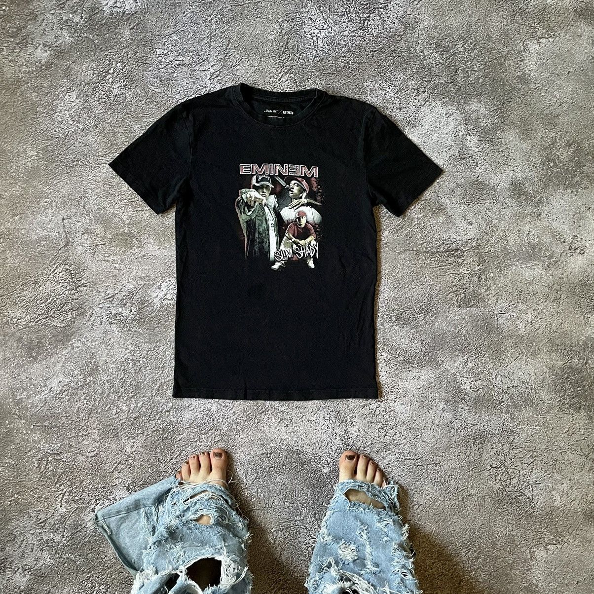 Vintage Vintage Y2K Eminem Concert Graphic Tee Black Faded Skate S Size US S / EU 44-46 / 1 - 1 Thumbnail