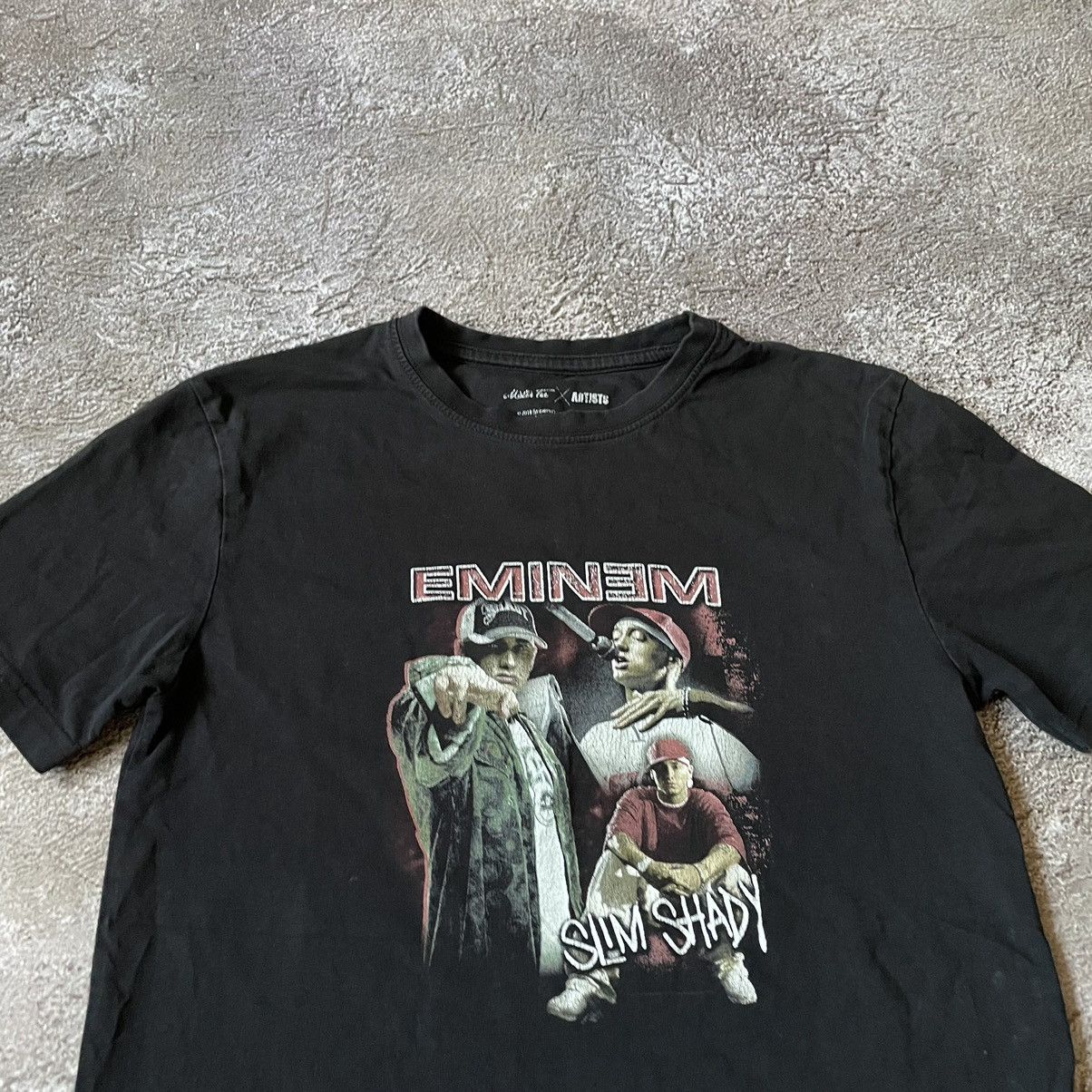 Vintage Vintage Y2K Eminem Concert Graphic Tee Black Faded Skate S Size US S / EU 44-46 / 1 - 5 Thumbnail
