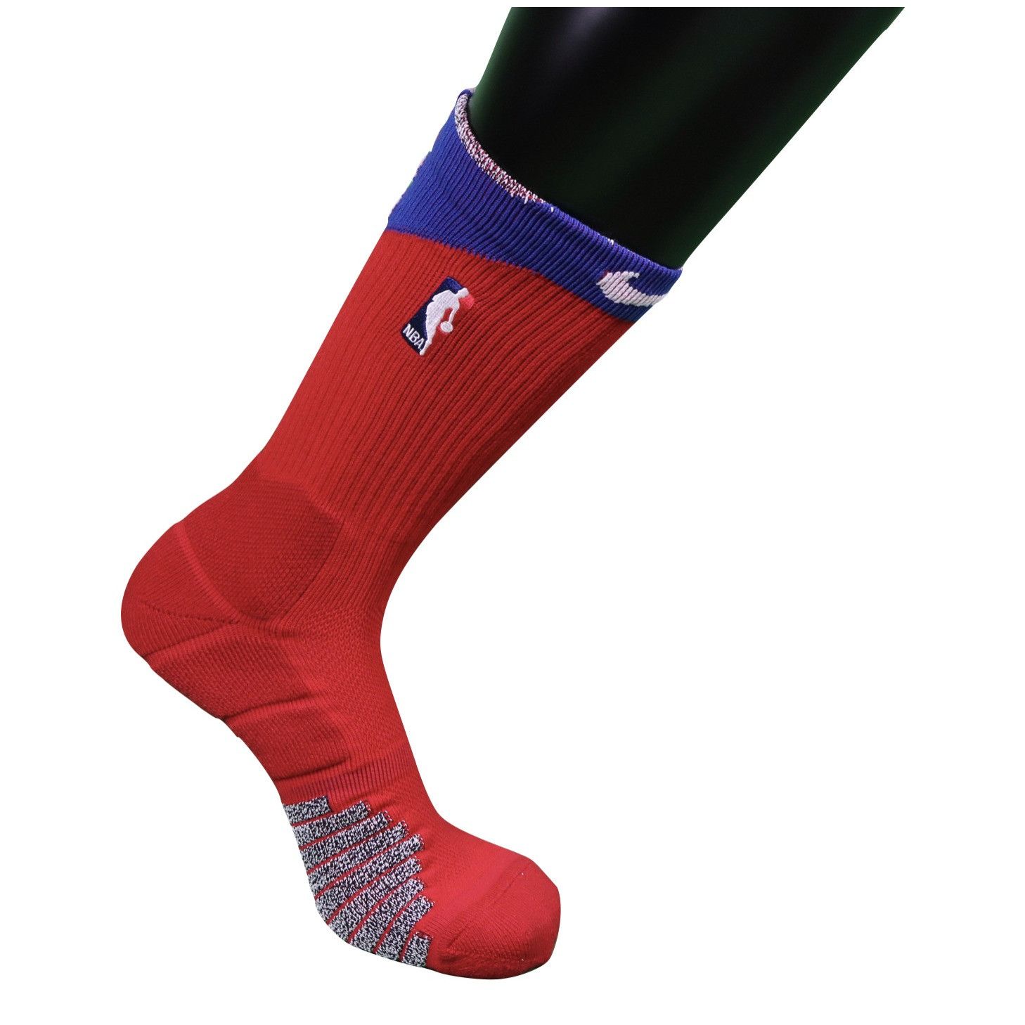 Nike New Nike Team Issued Detroit Pistons Basketball Socks Red Size ONE SIZE - 2 Thumbnail