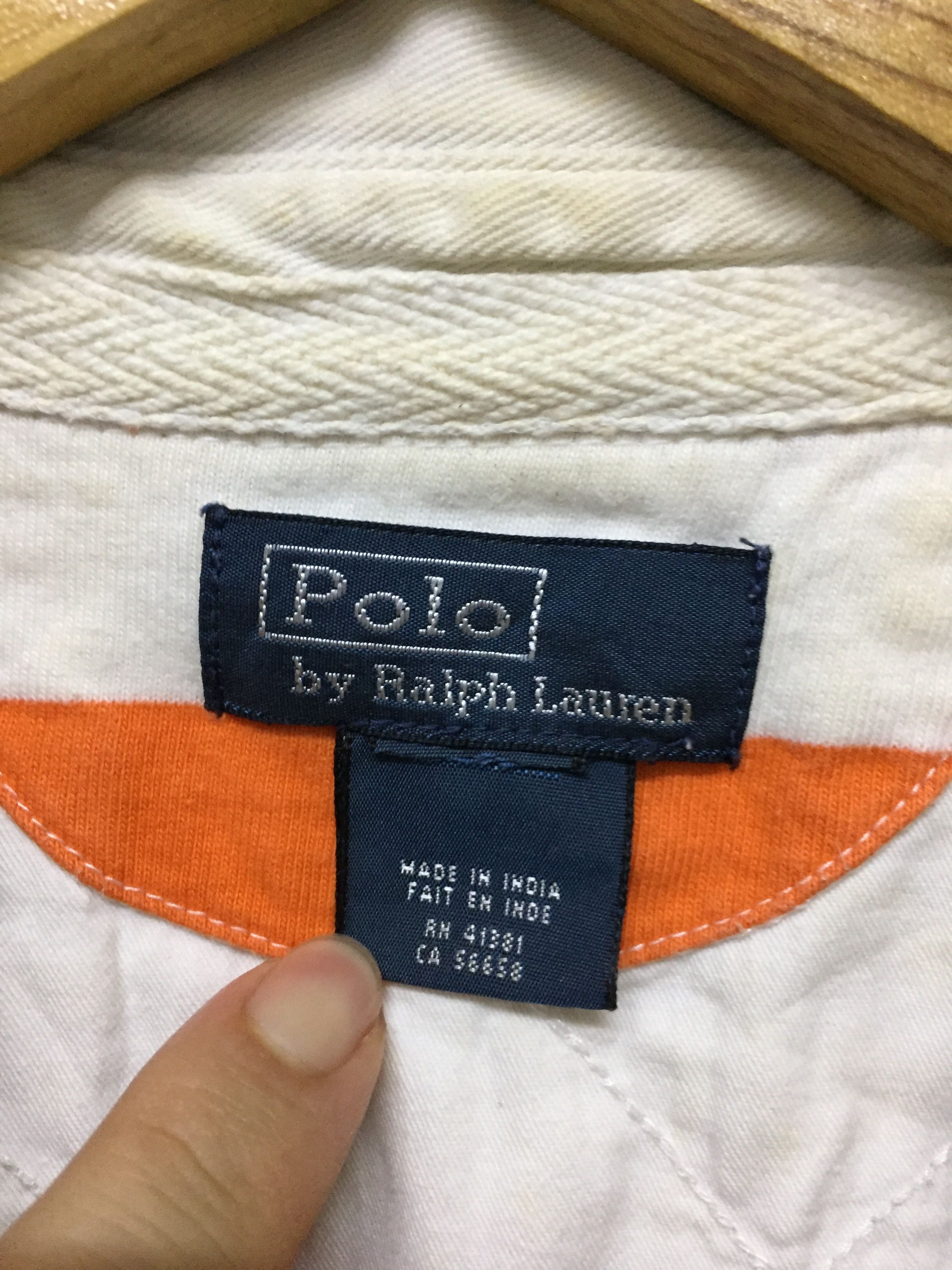 Polo Ralph Lauren × RRL Ralph Lauren × Ralph Lauren Vtg Polo Ralph Lauren Border rugby stripe shirt Size US S / EU 44-46 / 1 - 10 Thumbnail