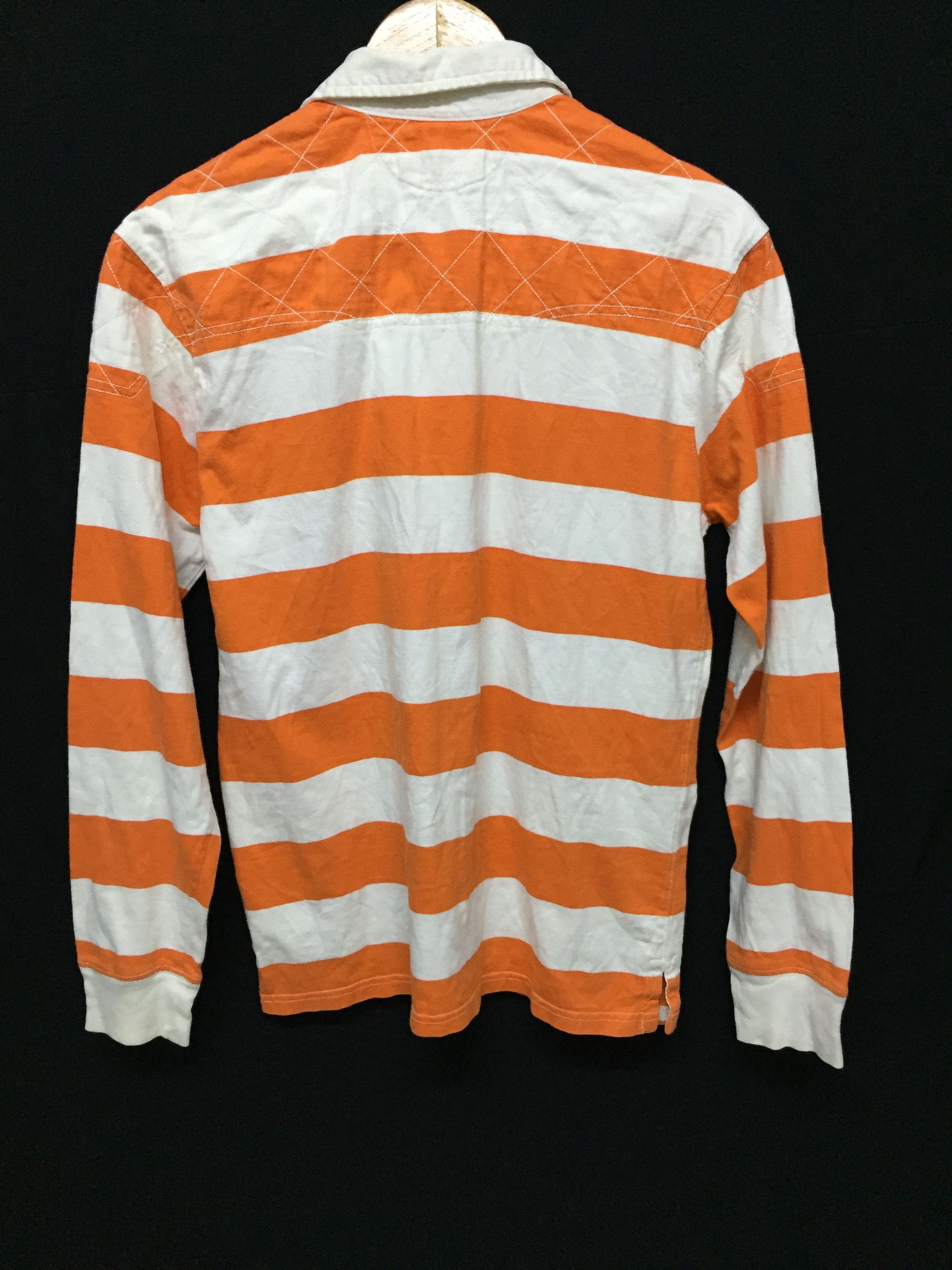 Polo Ralph Lauren × RRL Ralph Lauren × Ralph Lauren Vtg Polo Ralph Lauren Border rugby stripe shirt Size US S / EU 44-46 / 1 - 9 Thumbnail