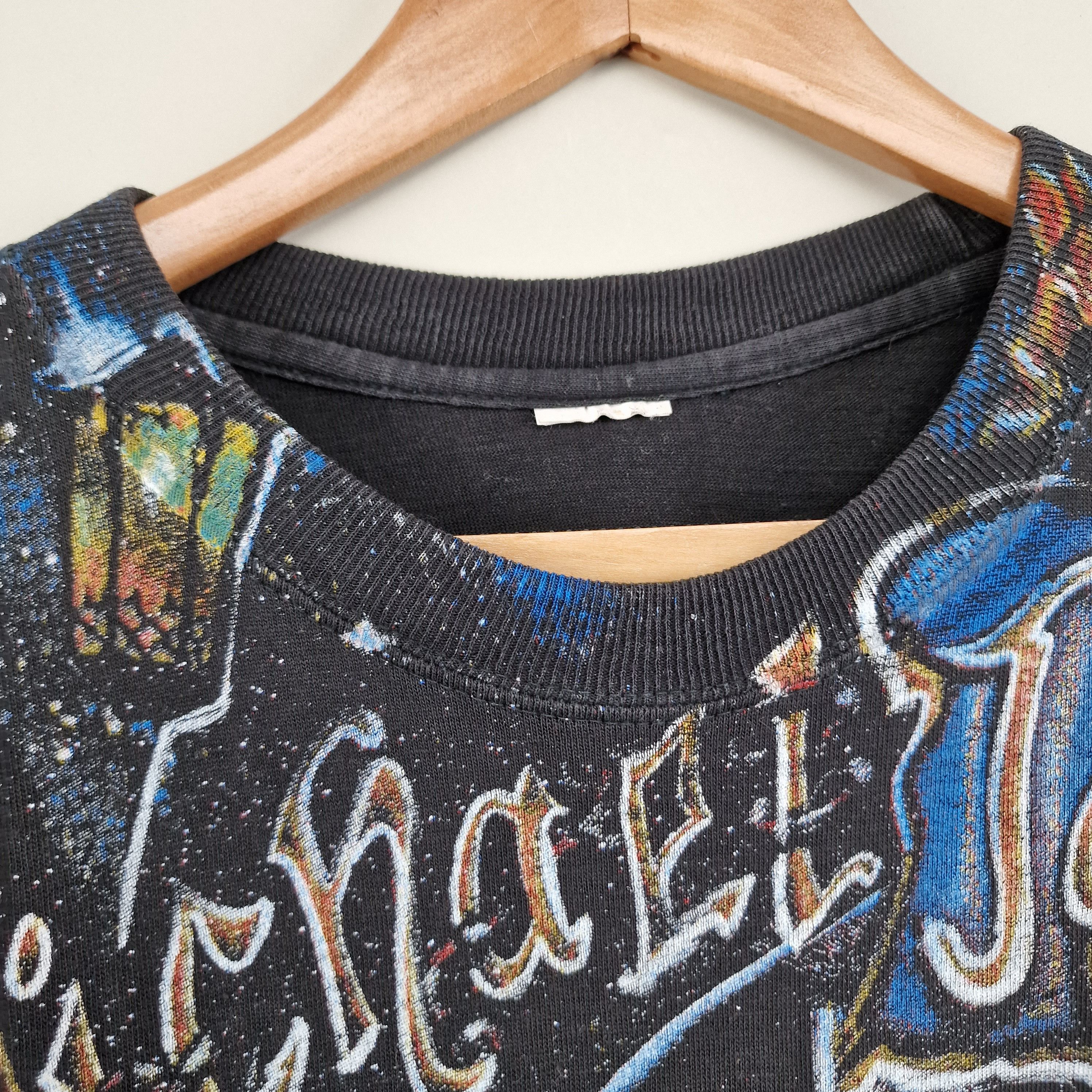 Band Tees × Michael Jackson × Vintage 90s Michael Jackson all over print Dangerous 1992 Size US XL / EU 56 / 4 - 3 Thumbnail