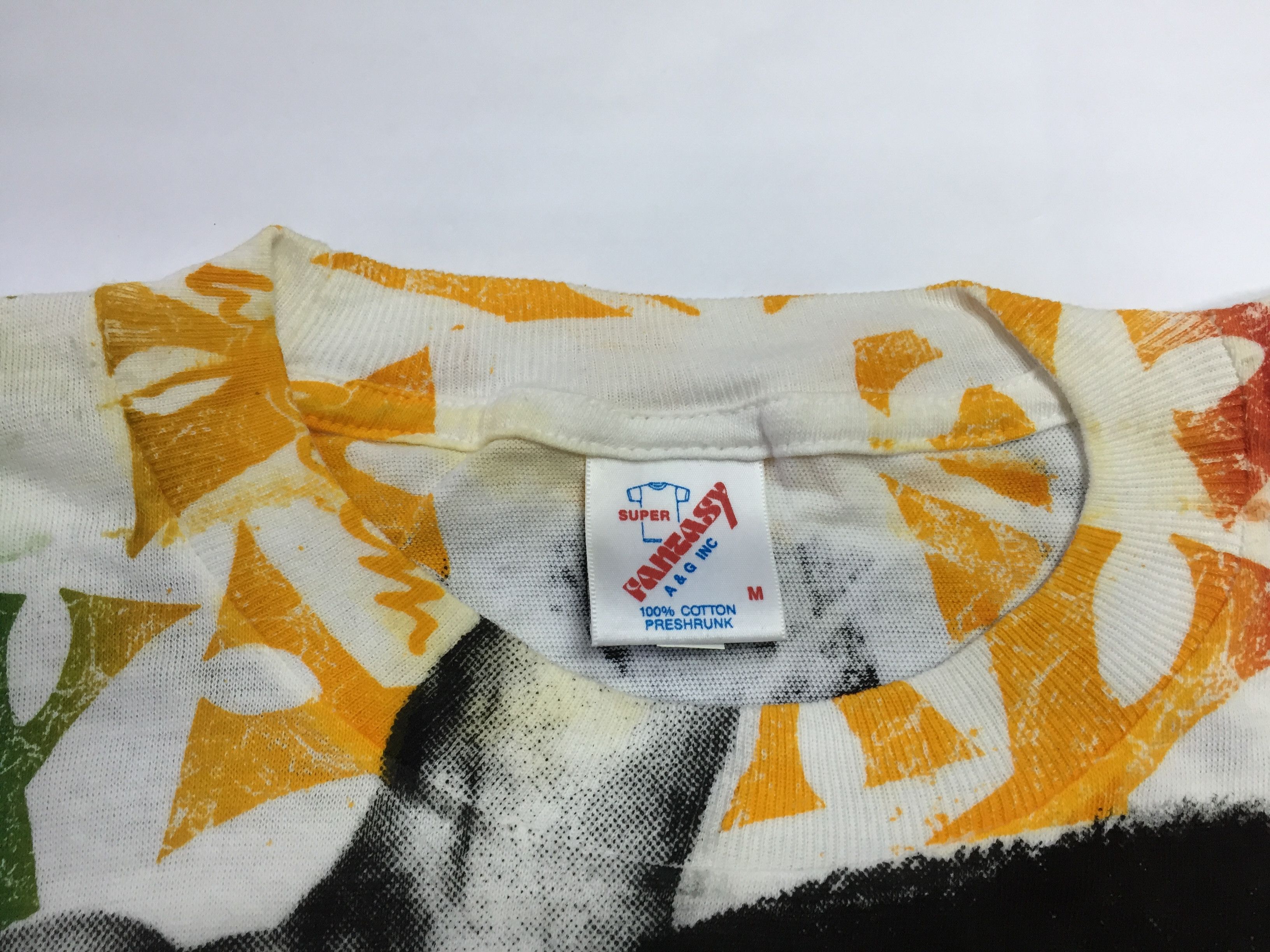 Vintage 90's All over Print Malcolm X Asidwash Mosquitohead tee Size US M / EU 48-50 / 2 - 6 Thumbnail