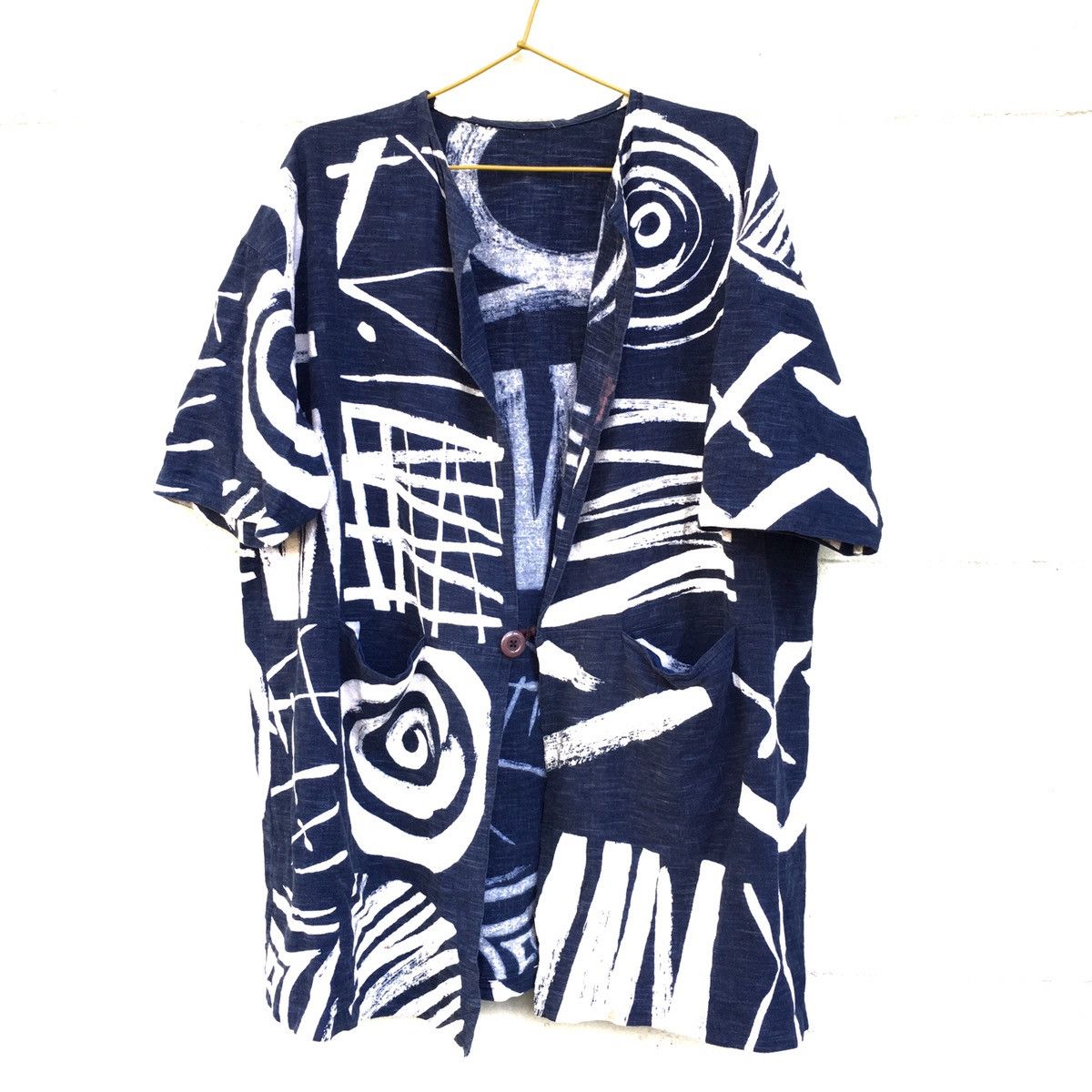 Japanese Brand Vintage Not Kapital Cotton Linen Kimono Size US L / EU 52-54 / 3 - 1 Thumbnail