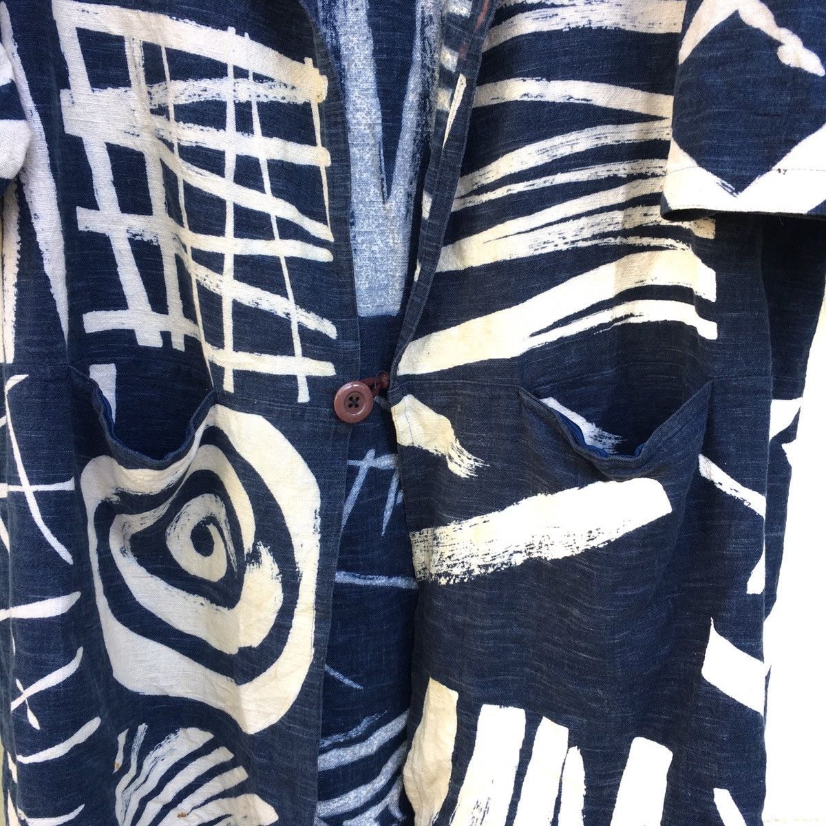 Japanese Brand Vintage Not Kapital Cotton Linen Kimono Size US L / EU 52-54 / 3 - 4 Thumbnail