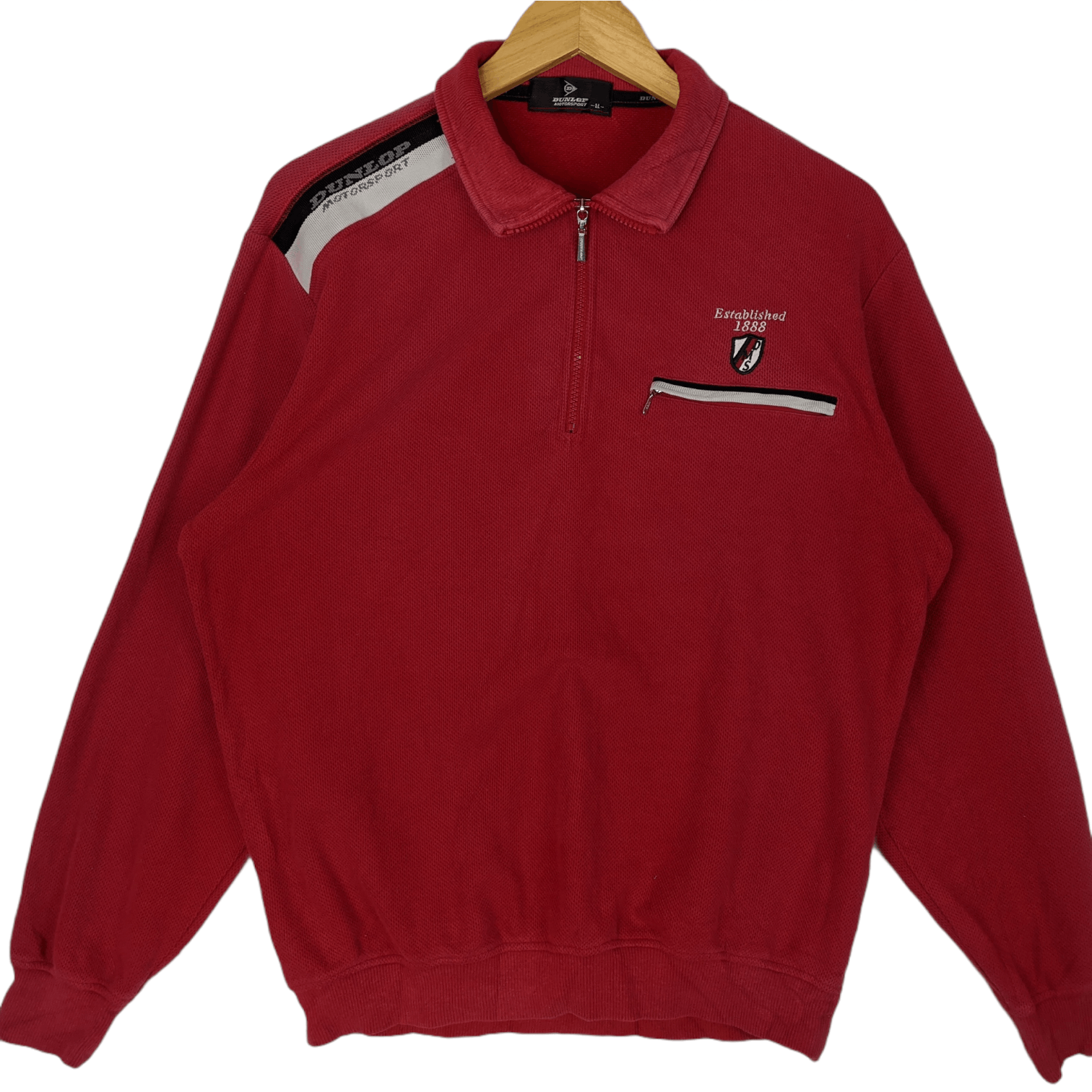 Dunlop × Japanese Brand Vintage 90's DUNLOP Motorsport Japan Jumper Sweatshirt Size US XL / EU 56 / 4 - 2 Thumbnail