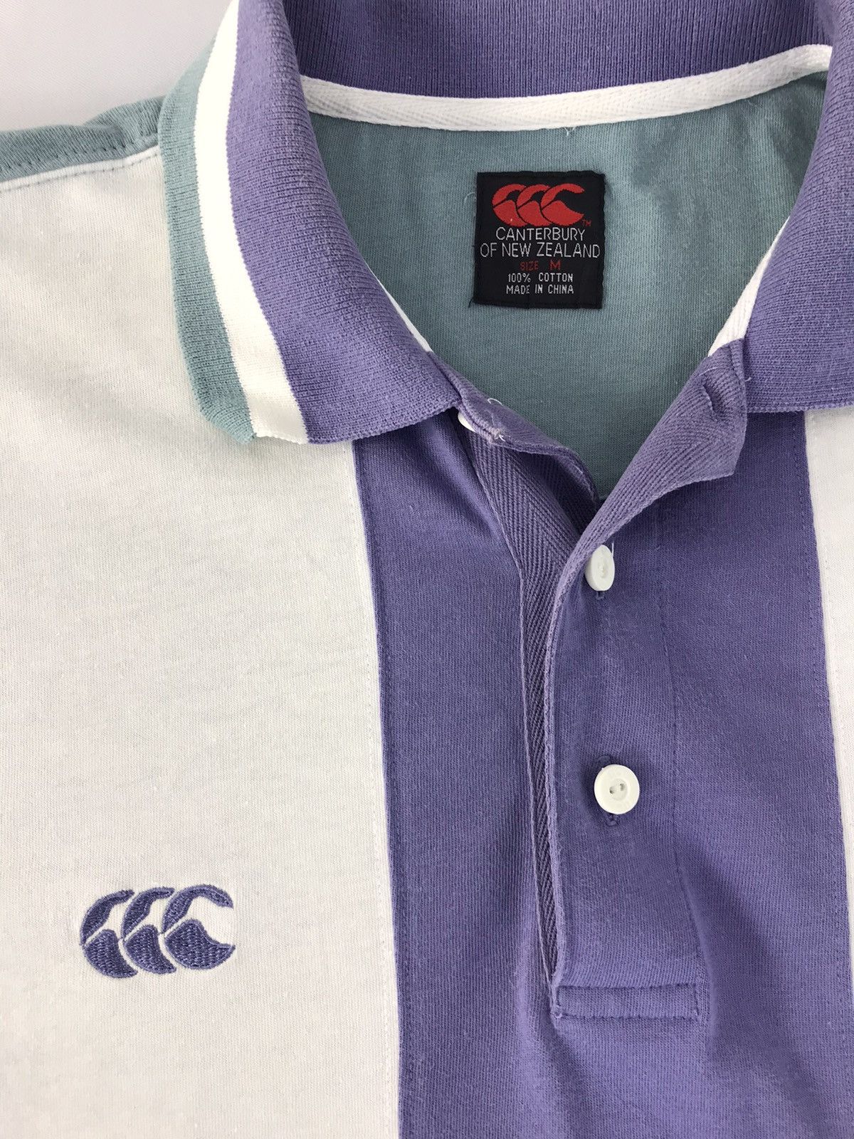 Canterbury of New Zealand Canterbury Of New Zealand Multicolor Logo Striped Tee Size US XL / EU 56 / 4 - 4 Thumbnail