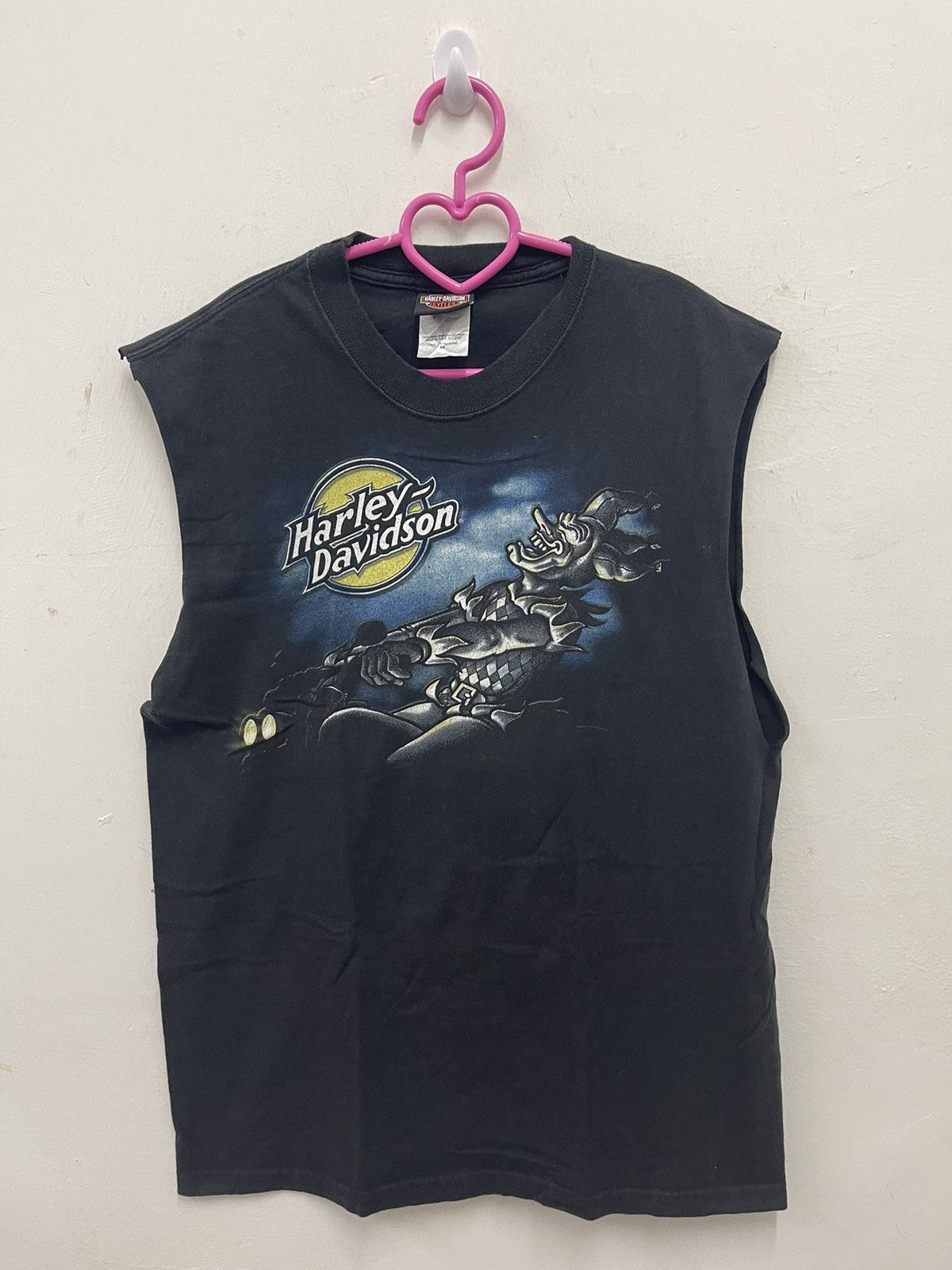 Harley Davidson Rare Vintage HARLEY DAVIDSON Joker Ride Sleeveless Shirt Size US M / EU 48-50 / 2 - 1 Thumbnail