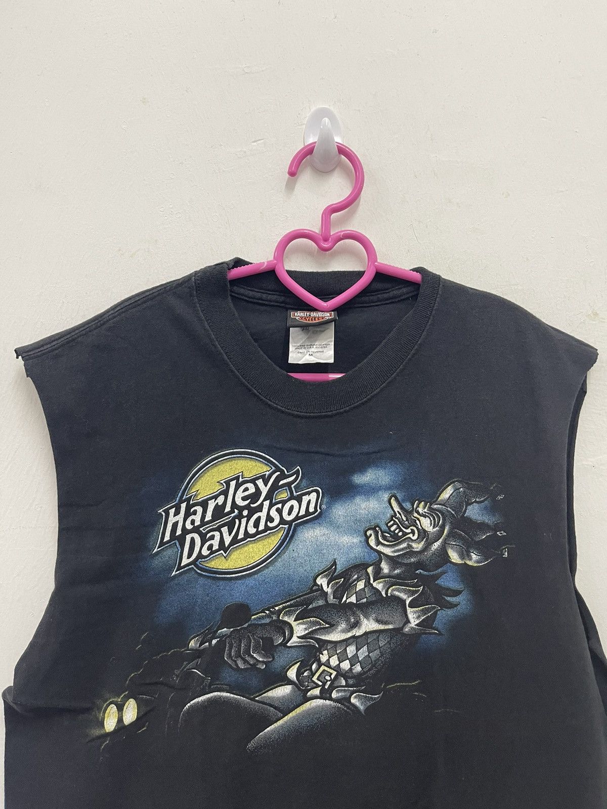 Harley Davidson Rare Vintage HARLEY DAVIDSON Joker Ride Sleeveless Shirt Size US M / EU 48-50 / 2 - 2 Thumbnail