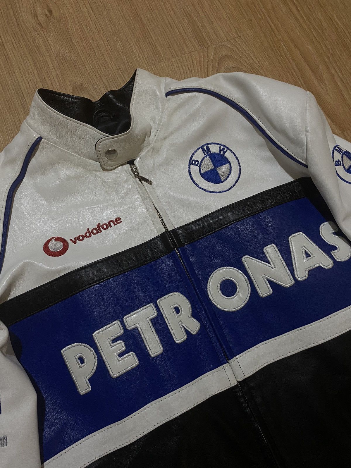 BMW BMW leather racing jacket genuine Intel Puma Michelin Size US L / EU 52-54 / 3 - 6 Thumbnail