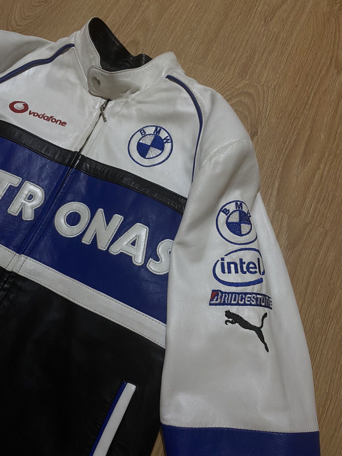 BMW BMW leather racing jacket genuine Intel Puma Michelin Size US L / EU 52-54 / 3 - 3 Thumbnail