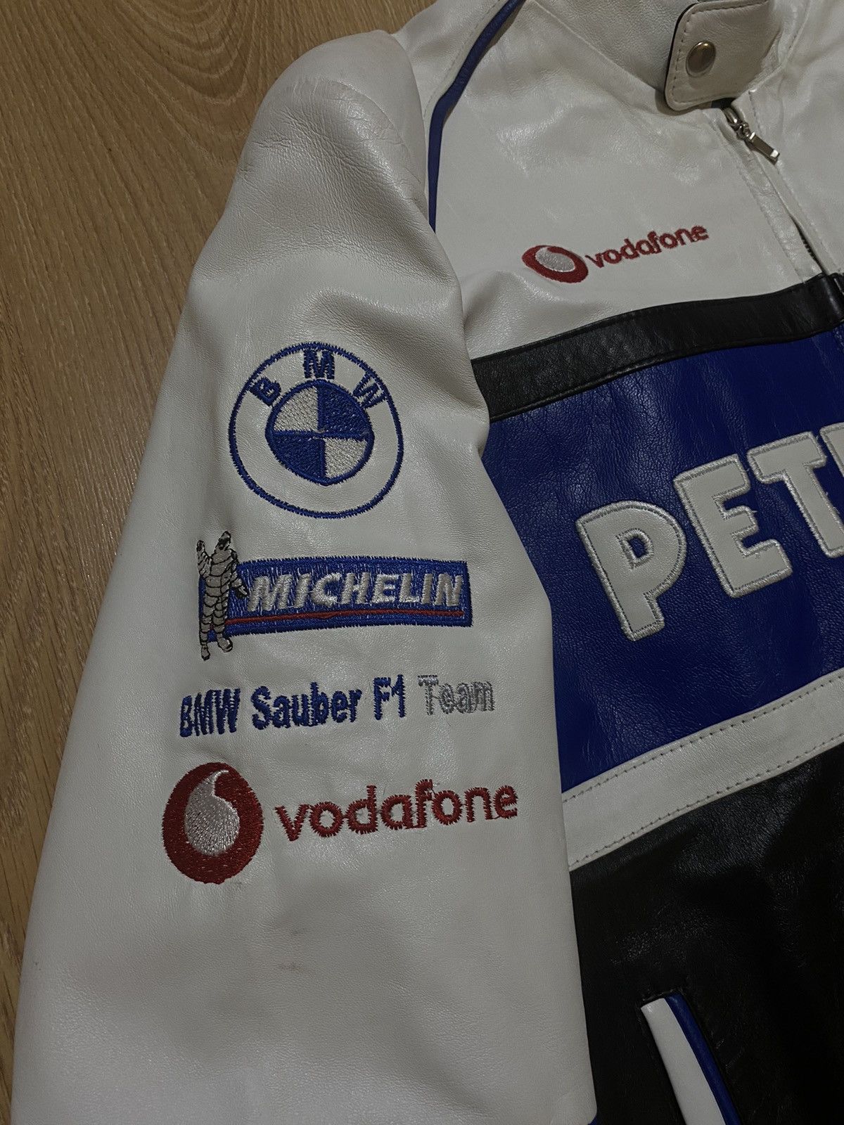 BMW BMW leather racing jacket genuine Intel Puma Michelin Size US L / EU 52-54 / 3 - 5 Thumbnail