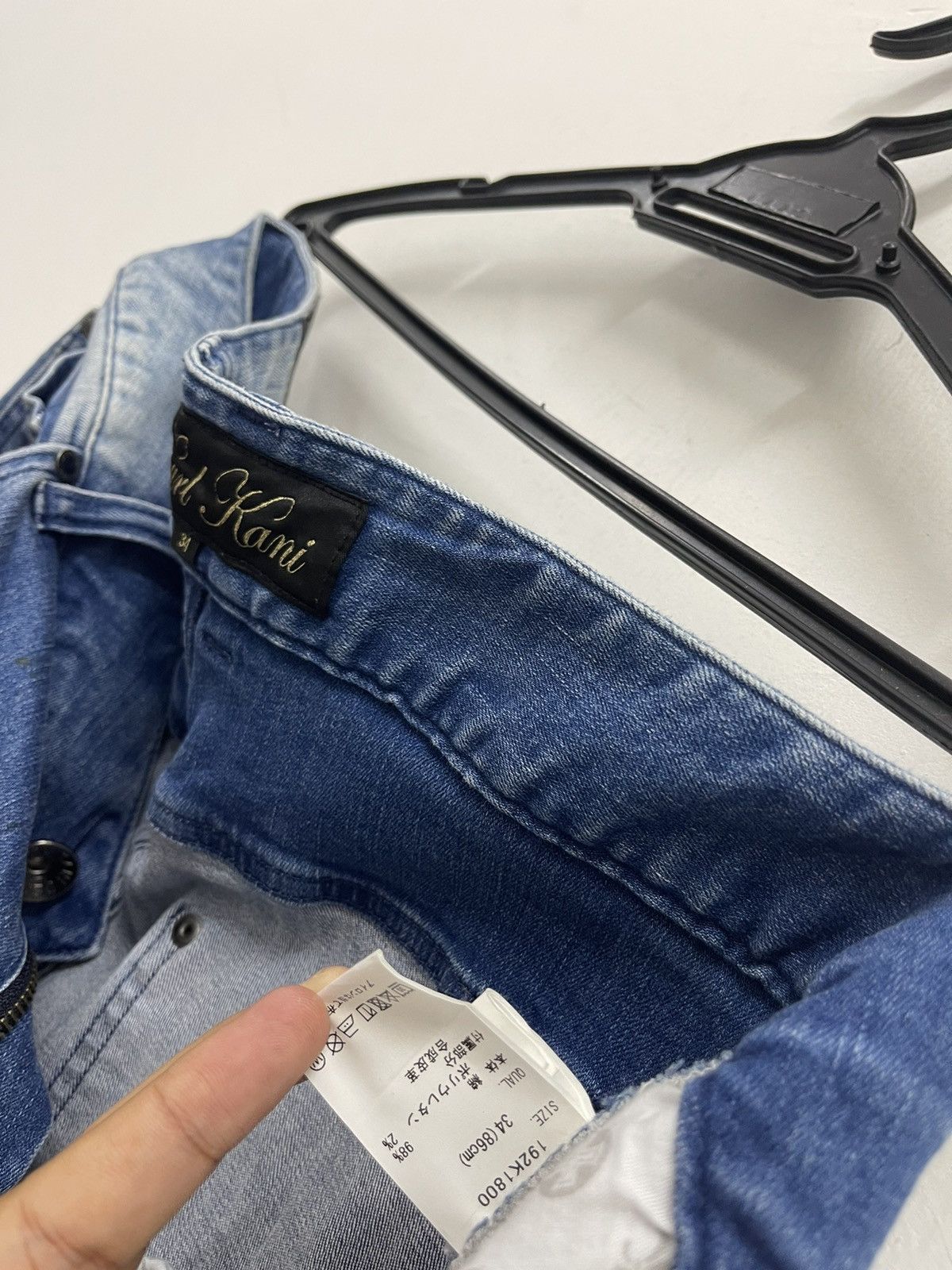 Karl Kani KARL KANI DENIM Skinny Paint Platter Distressed Jeans Pant Size US 34 / EU 50 - 6 Thumbnail