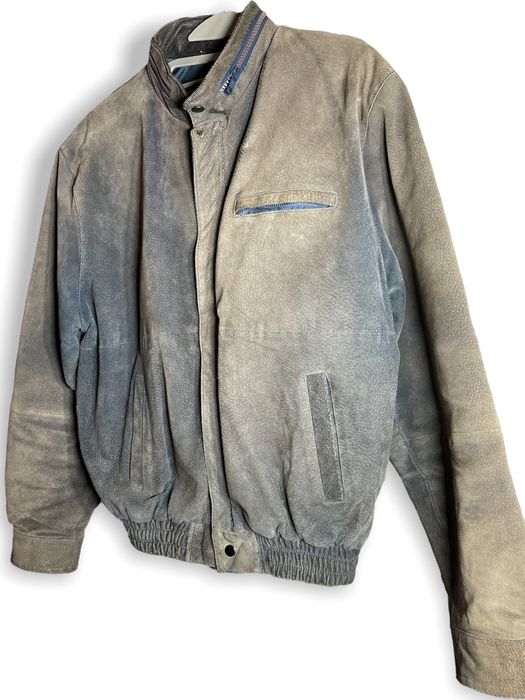 Vintage Vintage sun faded leather jacket Grailed