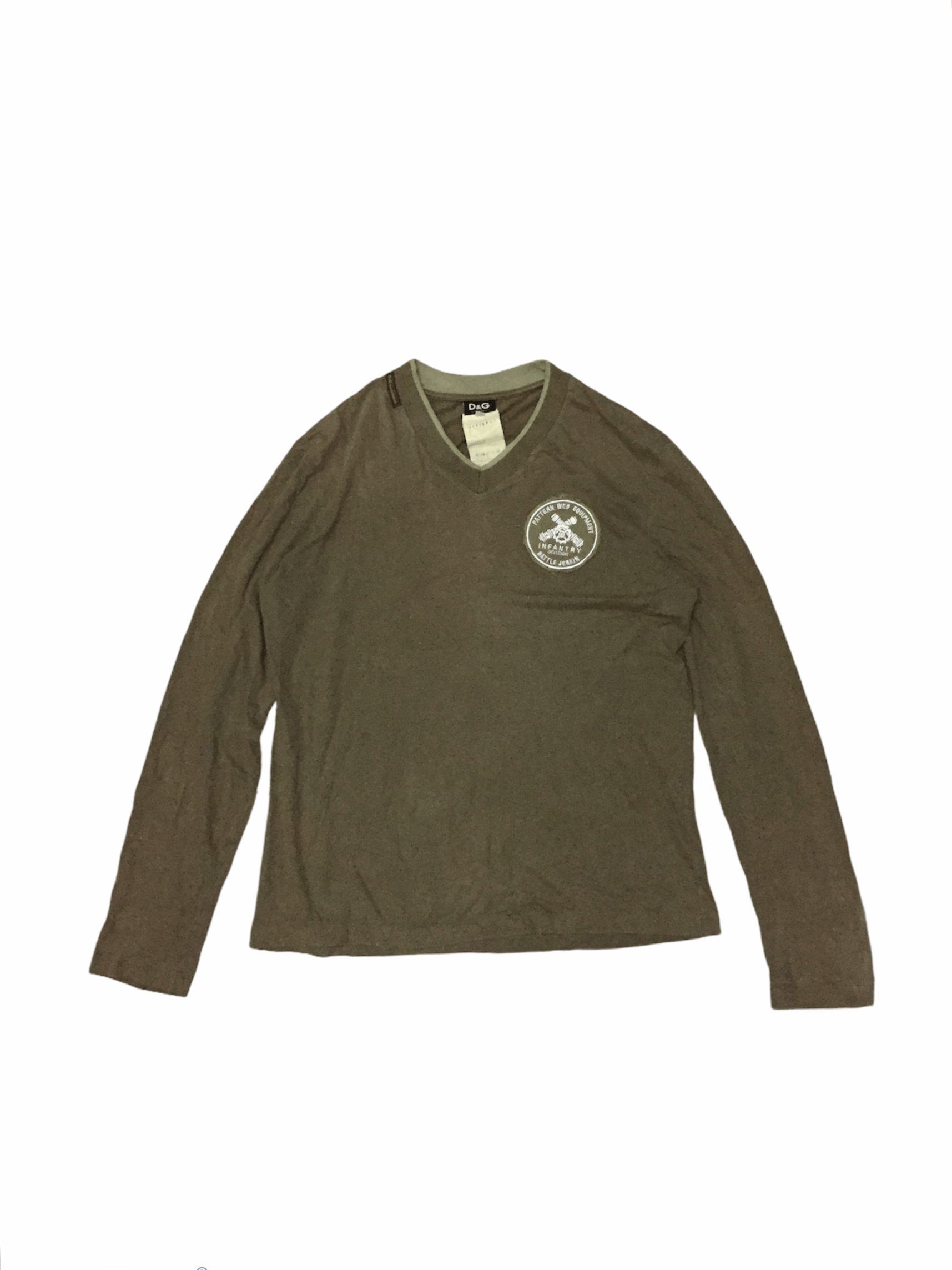 Dolce & Gabbana Vtg Dolce & Gabbana olive patch logo LS Size US M / EU 48-50 / 2 - 1 Thumbnail