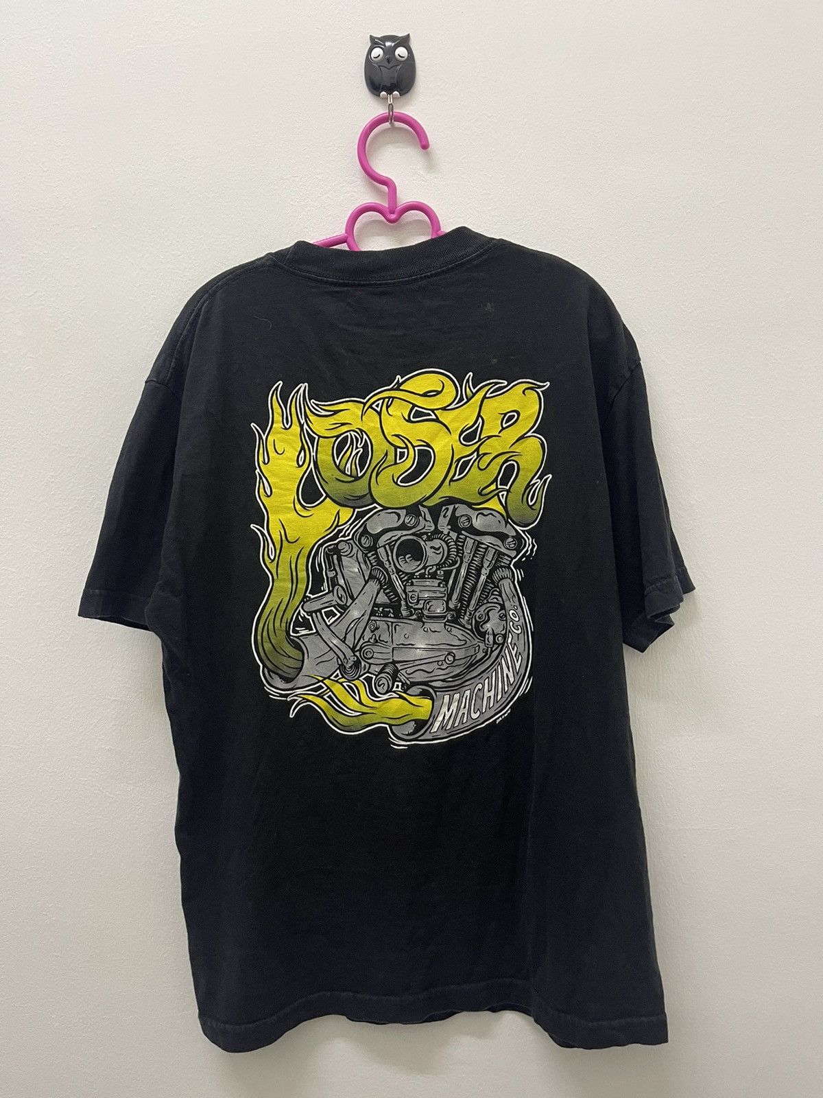 image of Loser Machine Company Spell Out Art Skate Tee in Black, Men's (Size Medium)
