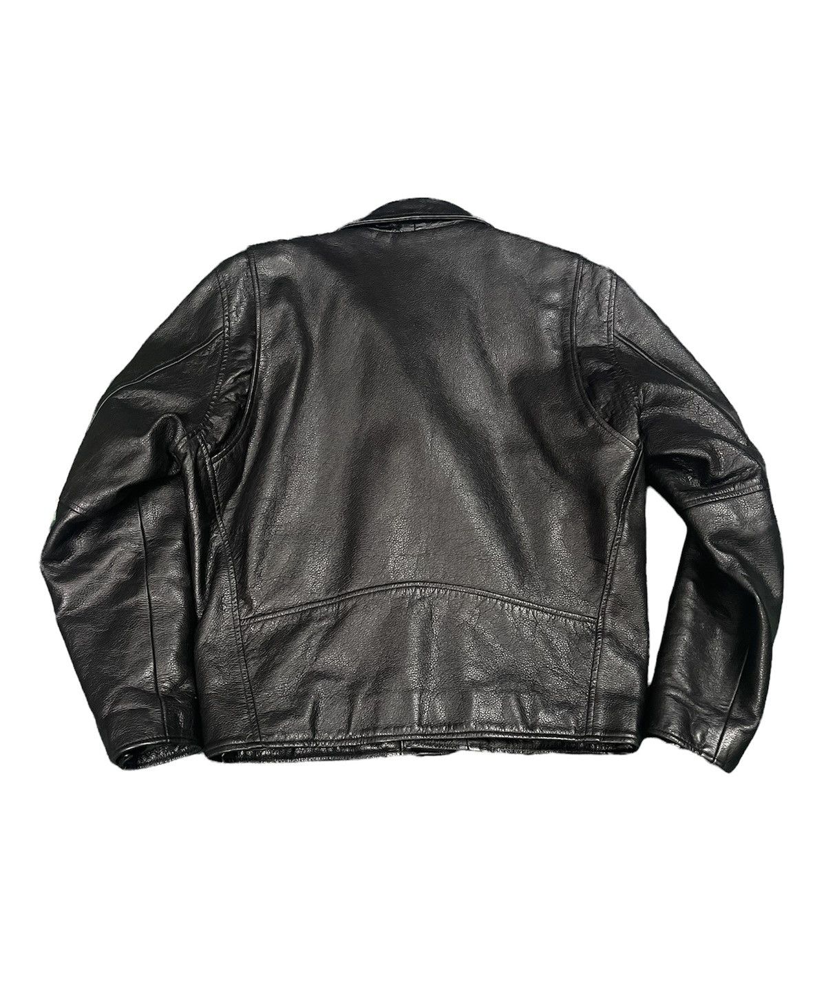 Japanese Brand Zawa kita double collar leather jacket Size US M / EU 48-50 / 2 - 2 Thumbnail