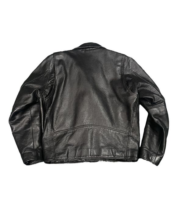 Vintage Zawa kita double collar leather jacket | Grailed