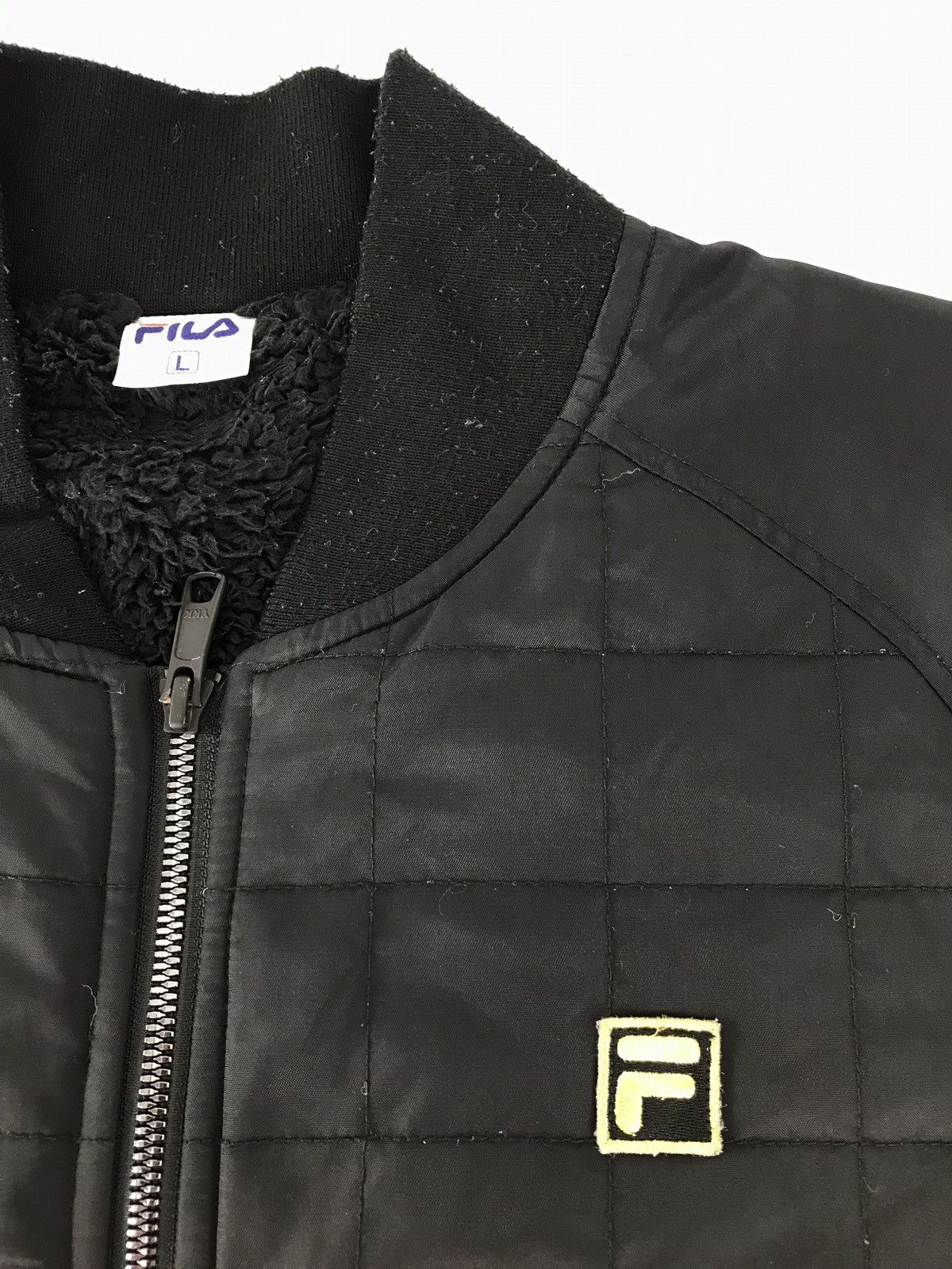 Fila × Japanese Brand Vintage Jacket Logo Fila Zipper Inner Fleece Size US L / EU 52-54 / 3 - 6 Thumbnail