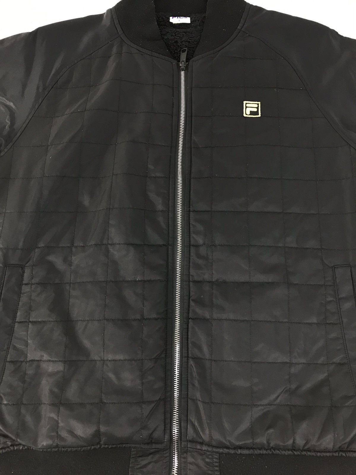 Fila × Japanese Brand Vintage Jacket Logo Fila Zipper Inner Fleece Size US L / EU 52-54 / 3 - 3 Thumbnail