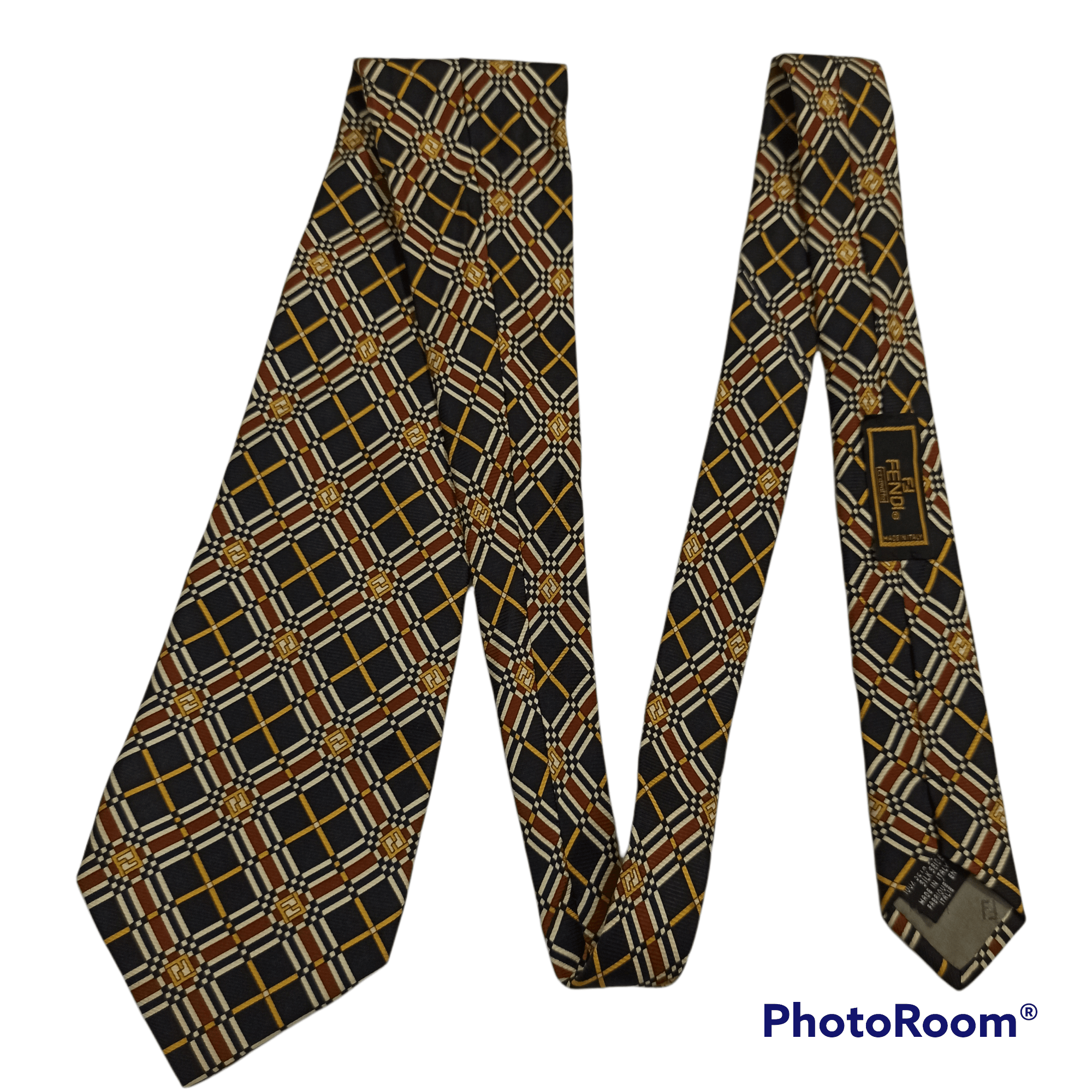 Fendi Vintage Fendi Monogram Necktie Made in Italy Size ONE SIZE - 1 Thumbnail