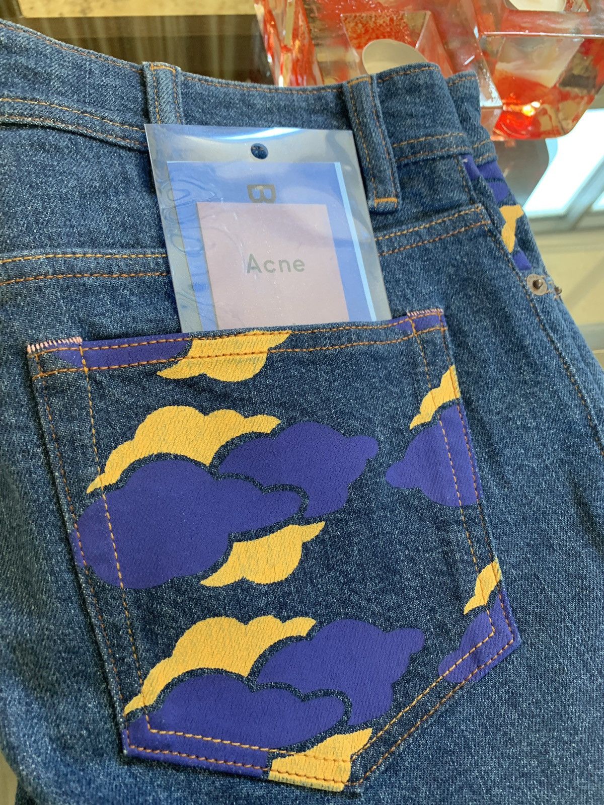 Acne Studios Denim With Print on Dark Vintage Size US 31 - 14 Thumbnail