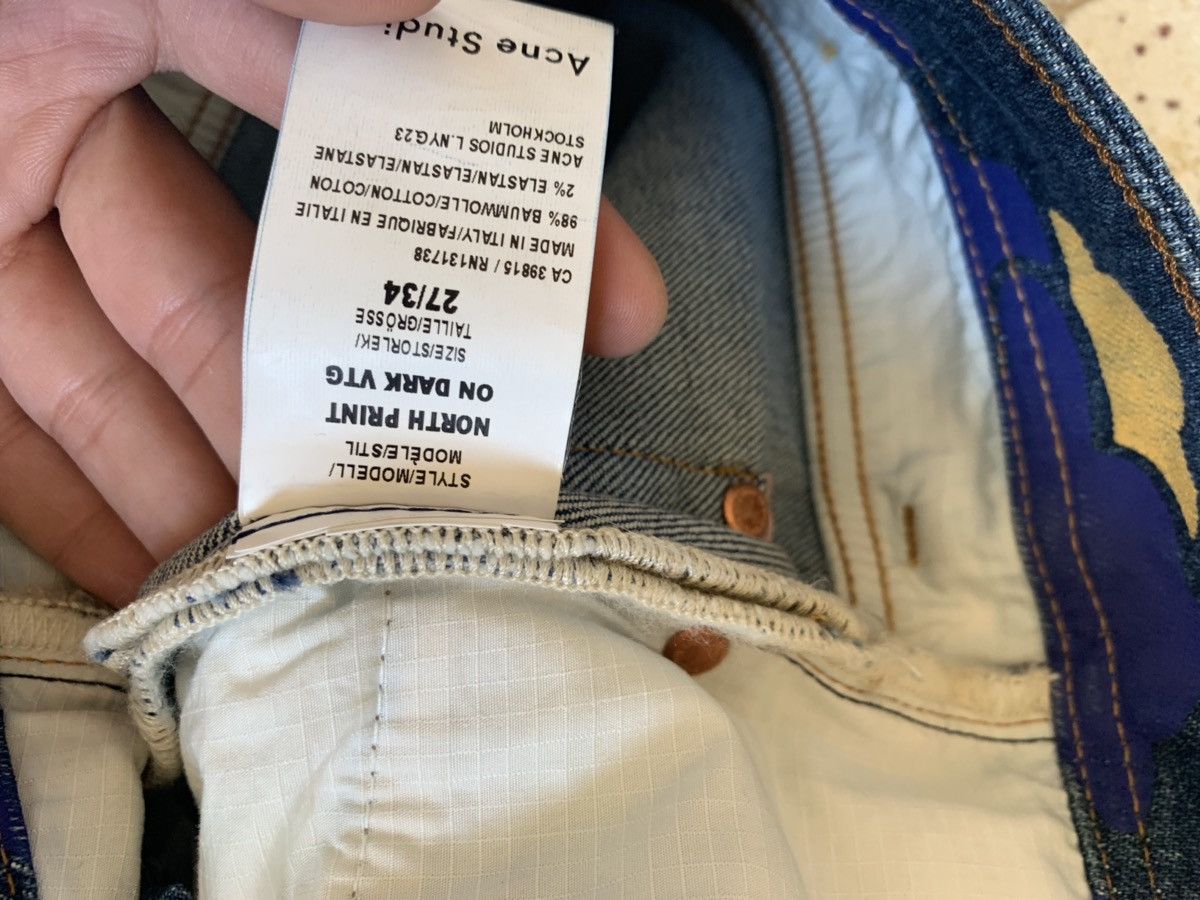 Acne Studios Denim With Print on Dark Vintage Size US 31 - 10 Thumbnail