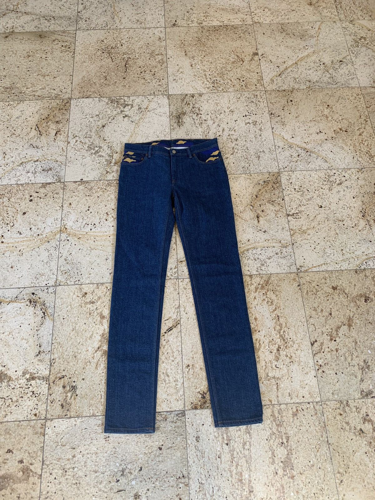 image of Acne Studios Denim With Print On Dark Vintage, Men's (Size 31)