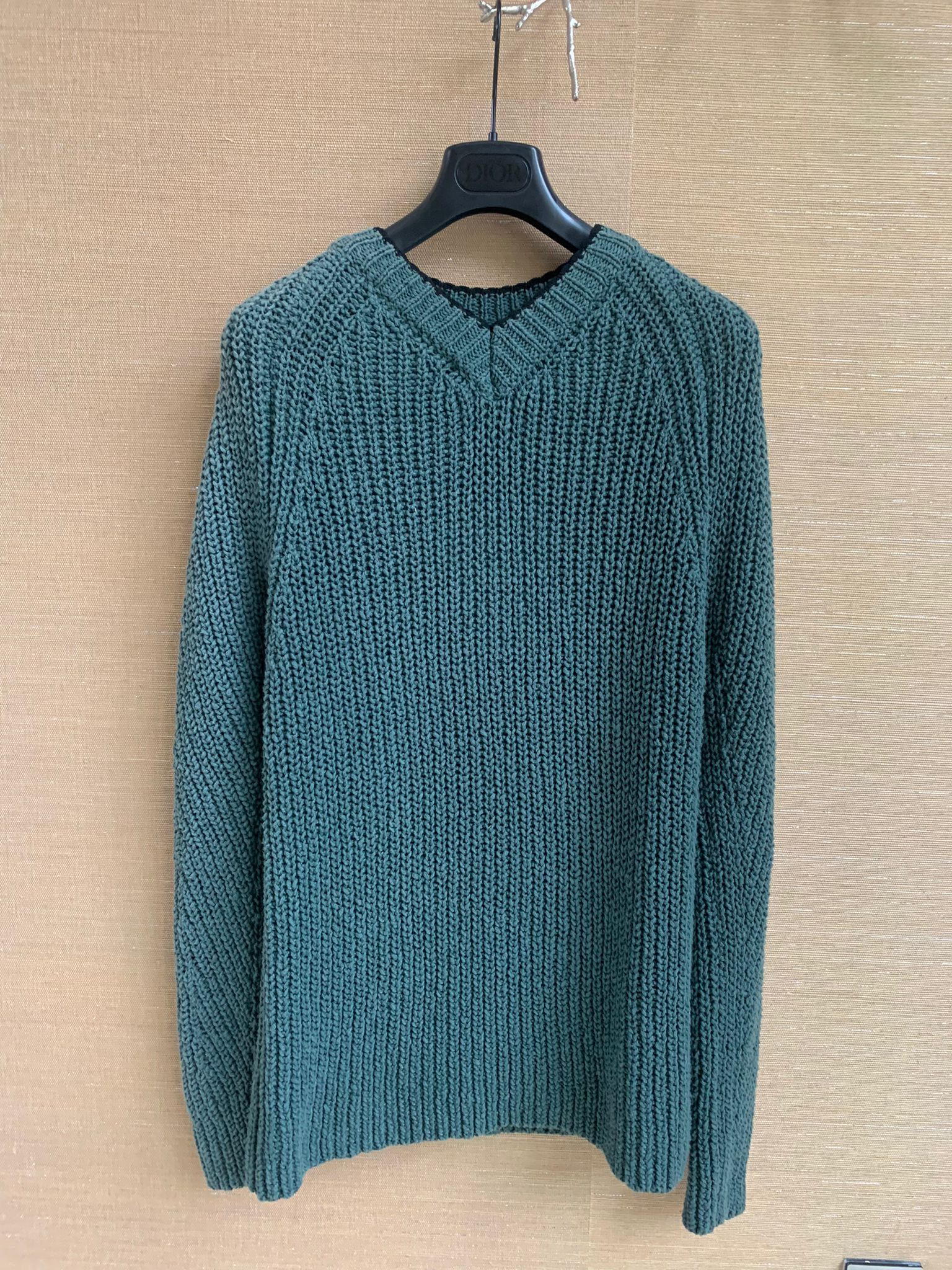 Acne Studios PSS17 Kenan Contrast Knitwear in Green Size US S / EU 44-46 / 1 - 2 Thumbnail