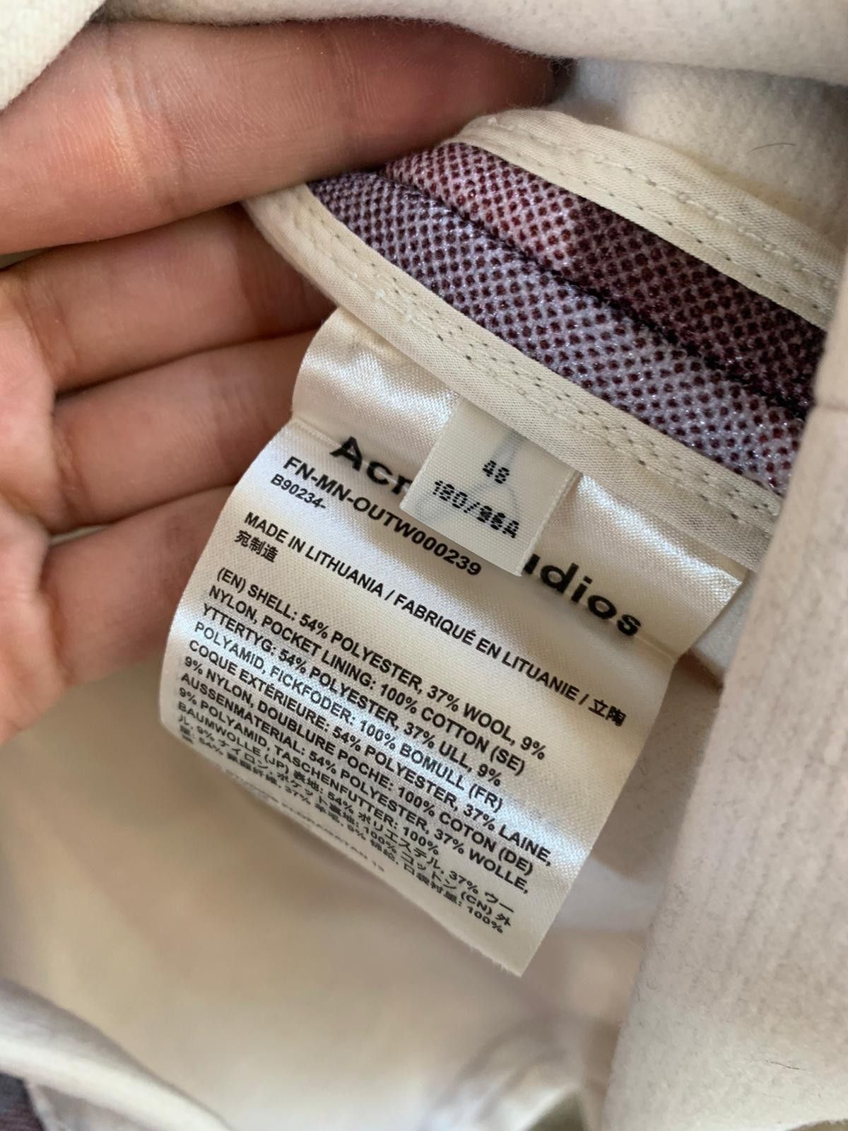 Acne Studios FN-MN-OUTW000239 in Multicolor Size US M / EU 48-50 / 2 - 13 Thumbnail