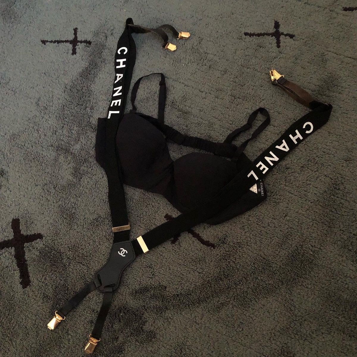 Chanel Chanel Spring 1994 Bra Suspender Set RARE Vintage Size L / US 10 / IT 46 - 2 Thumbnail