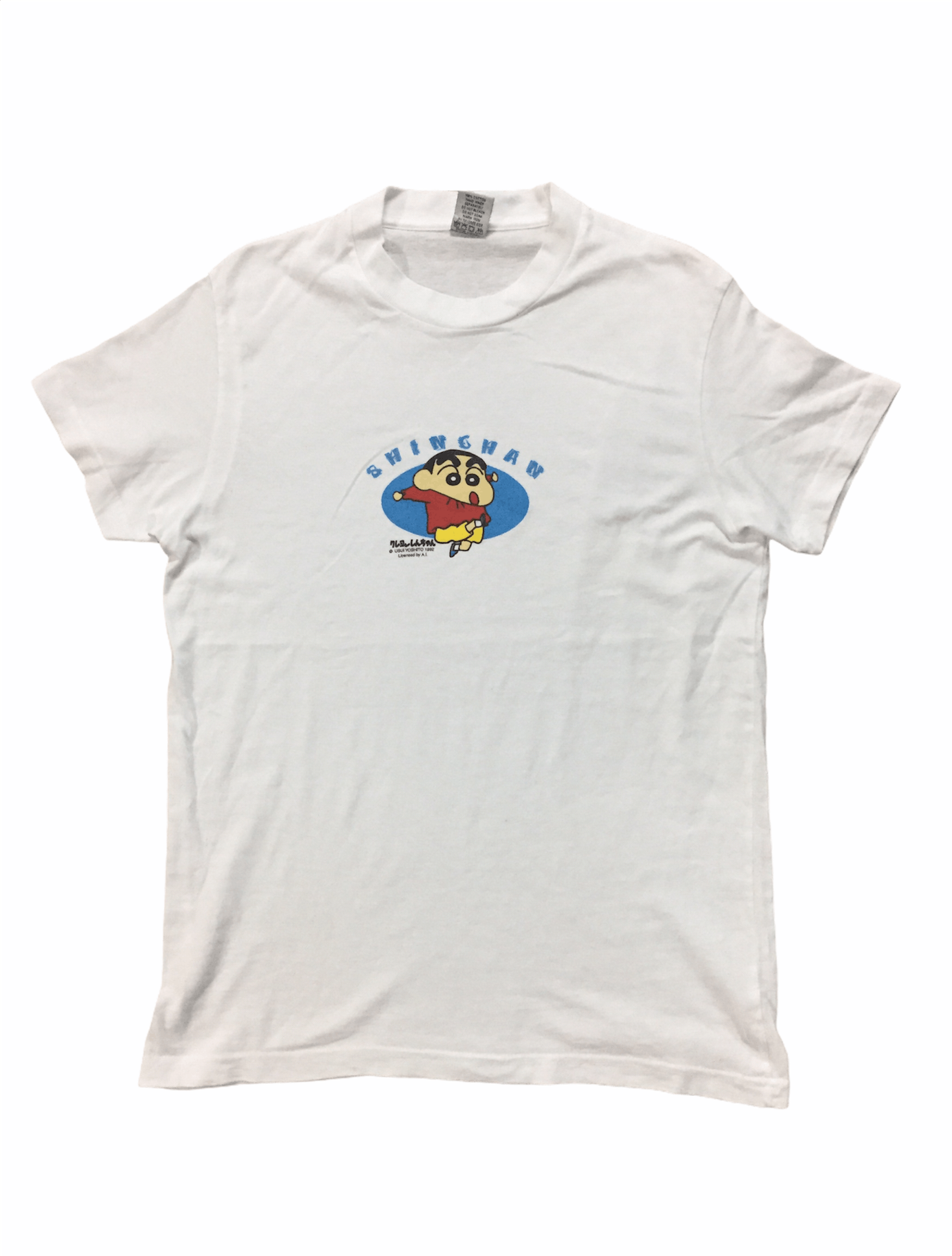 image of Anima x Vintage 90's Crayon Shin-Chan Tee in White, Men's (Size Medium)