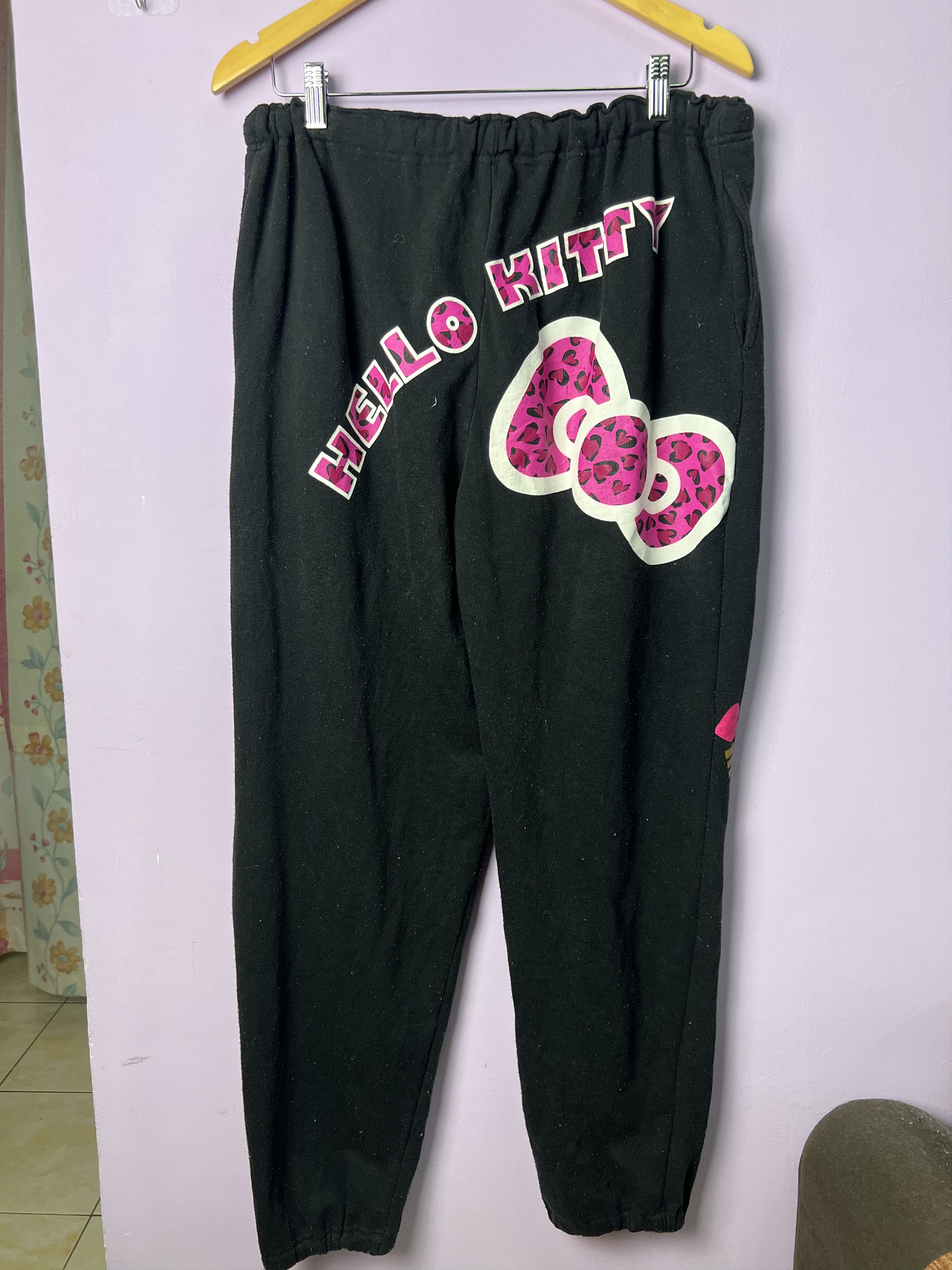 Cartoon Network 🔥Rare Hello Kitty Sweatpants Jogger Size US 38 / EU 54 - 2 Thumbnail