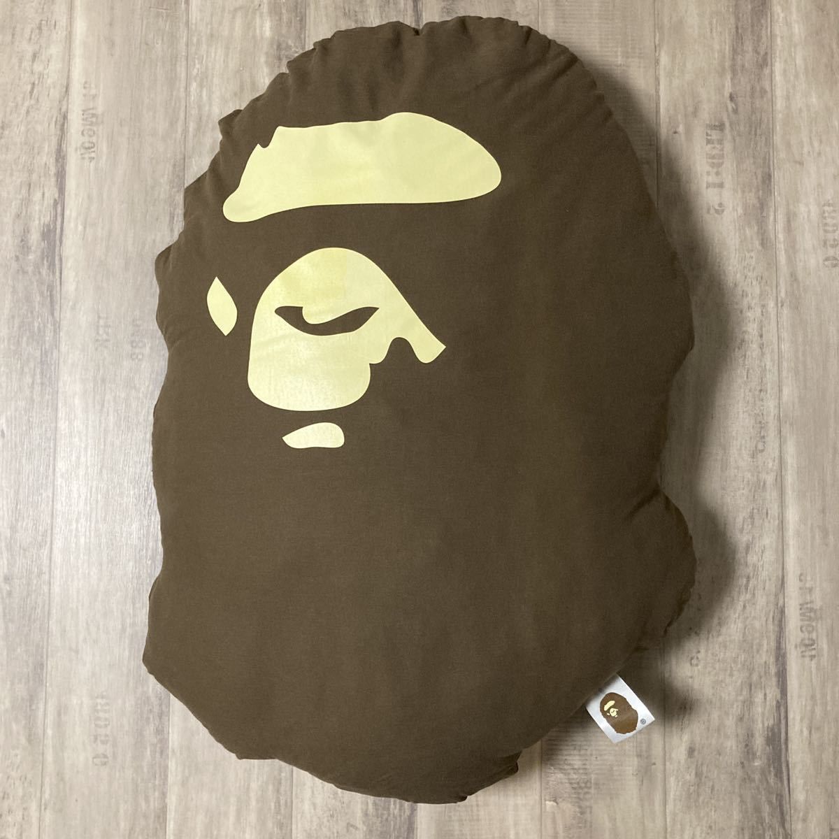 Pre-owned Bape Nfs Limited Ape Head Big Cushion Pillow  Home Nigo In Brown