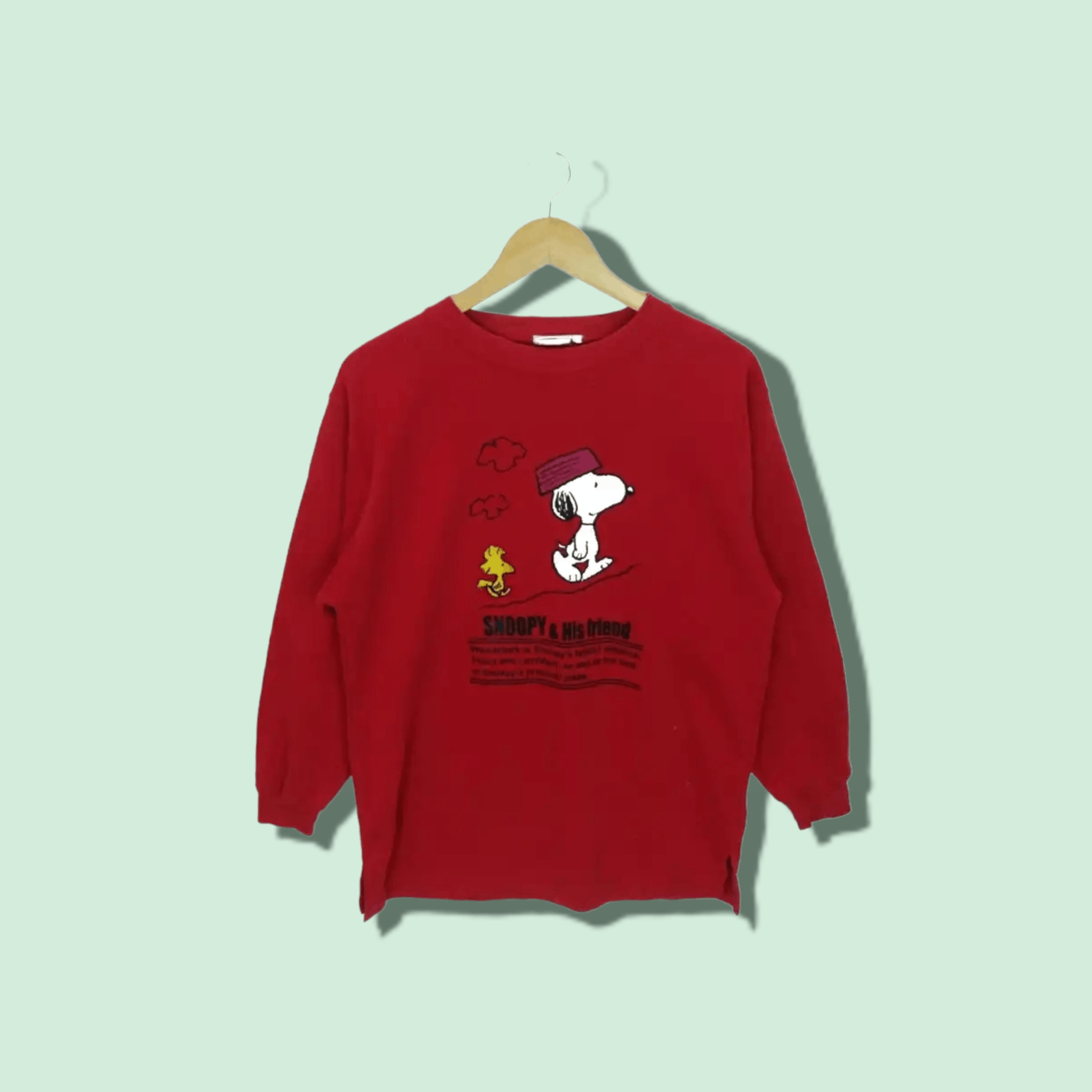 Cartoon Network × Disney × Peanuts Vintage PEANUTS Sweatshirts Pullover Size US M / EU 48-50 / 2 - 1 Thumbnail