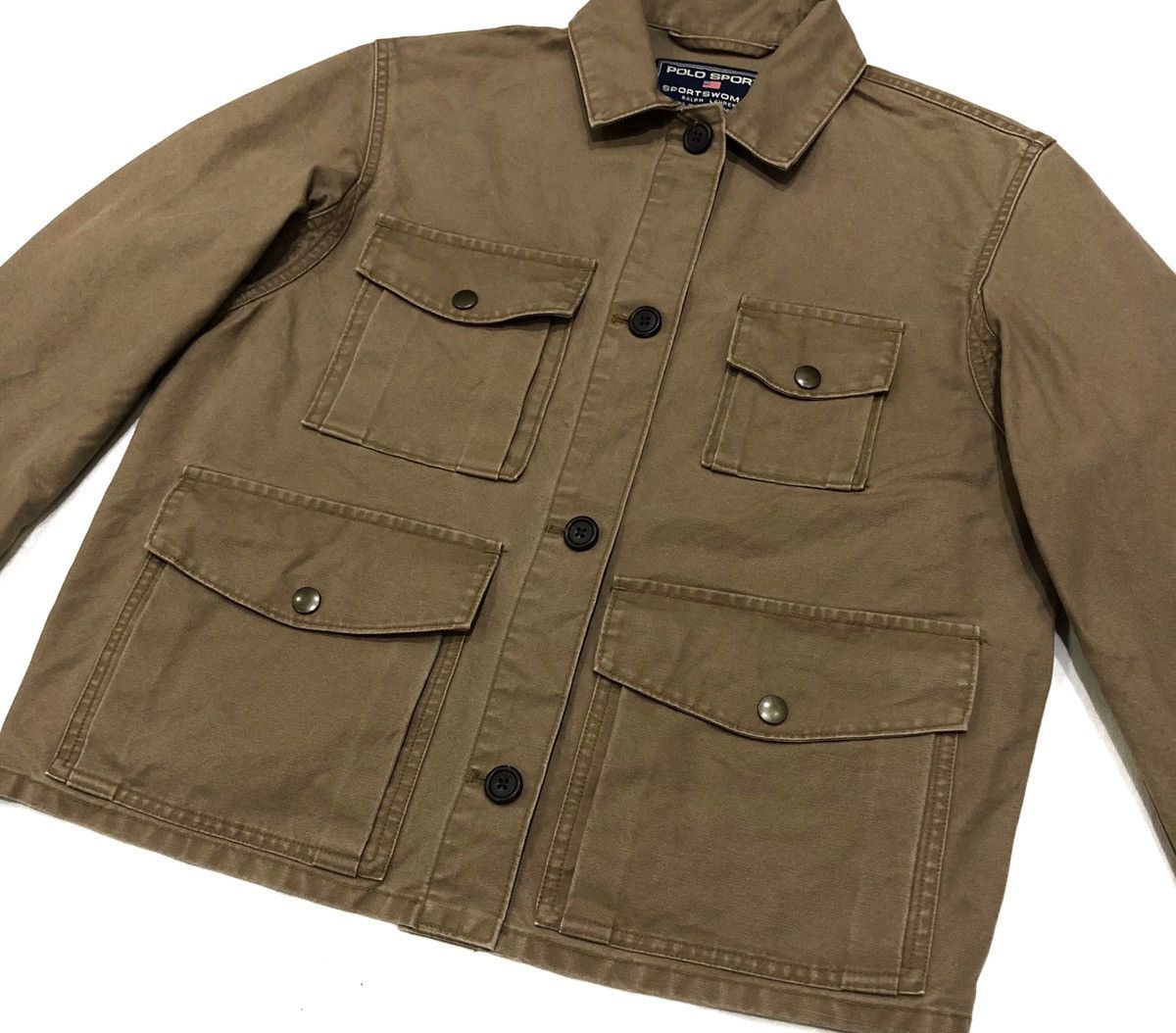 Polo Ralph Lauren Vintage Polo Sport Safari Cropped Jacket Women Size M / US 6-8 / IT 42-44 - 2 Thumbnail