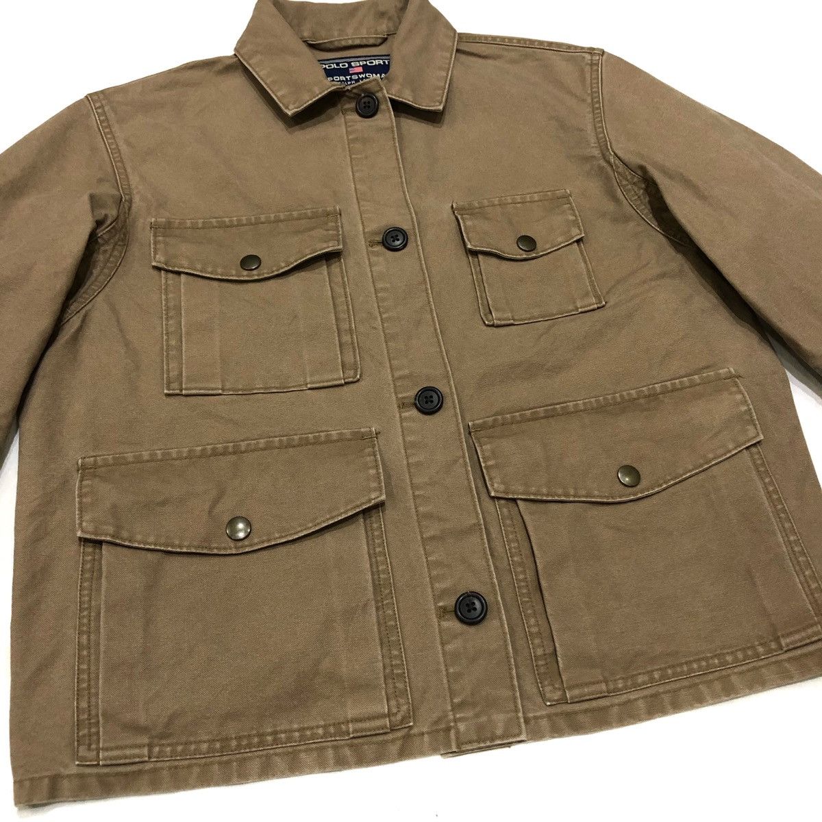 Polo Ralph Lauren Vintage Polo Sport Safari Cropped Jacket Women Size M / US 6-8 / IT 42-44 - 3 Thumbnail