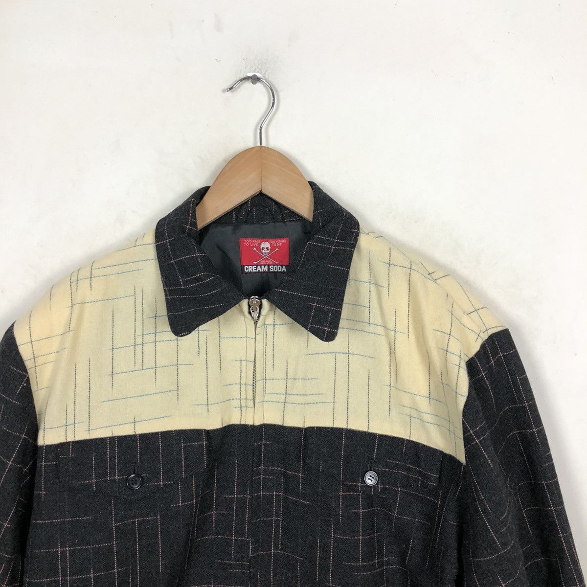 Japanese Brand VINTAGE ZIPPER JACKET CREAM SODA Size US M / EU 48-50 / 2 - 3 Thumbnail