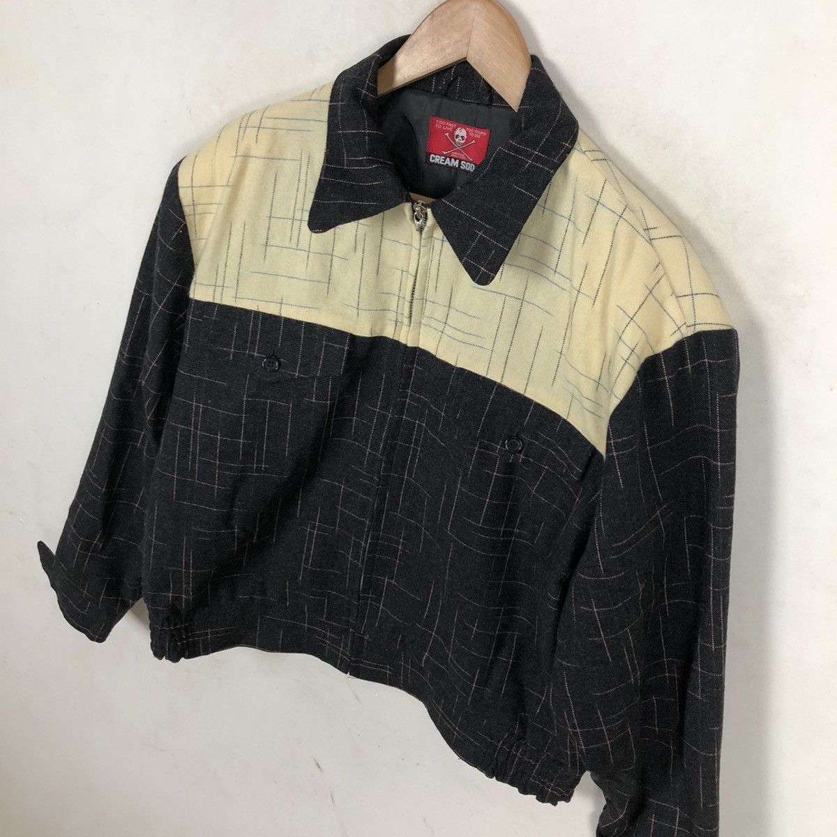Japanese Brand VINTAGE ZIPPER JACKET CREAM SODA Size US M / EU 48-50 / 2 - 4 Thumbnail